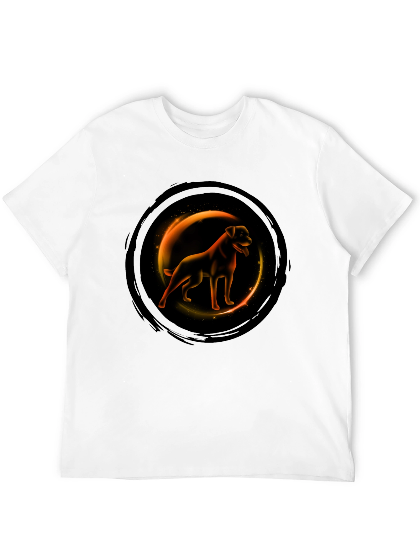 Dog Graphic T-Shirt - Round Design