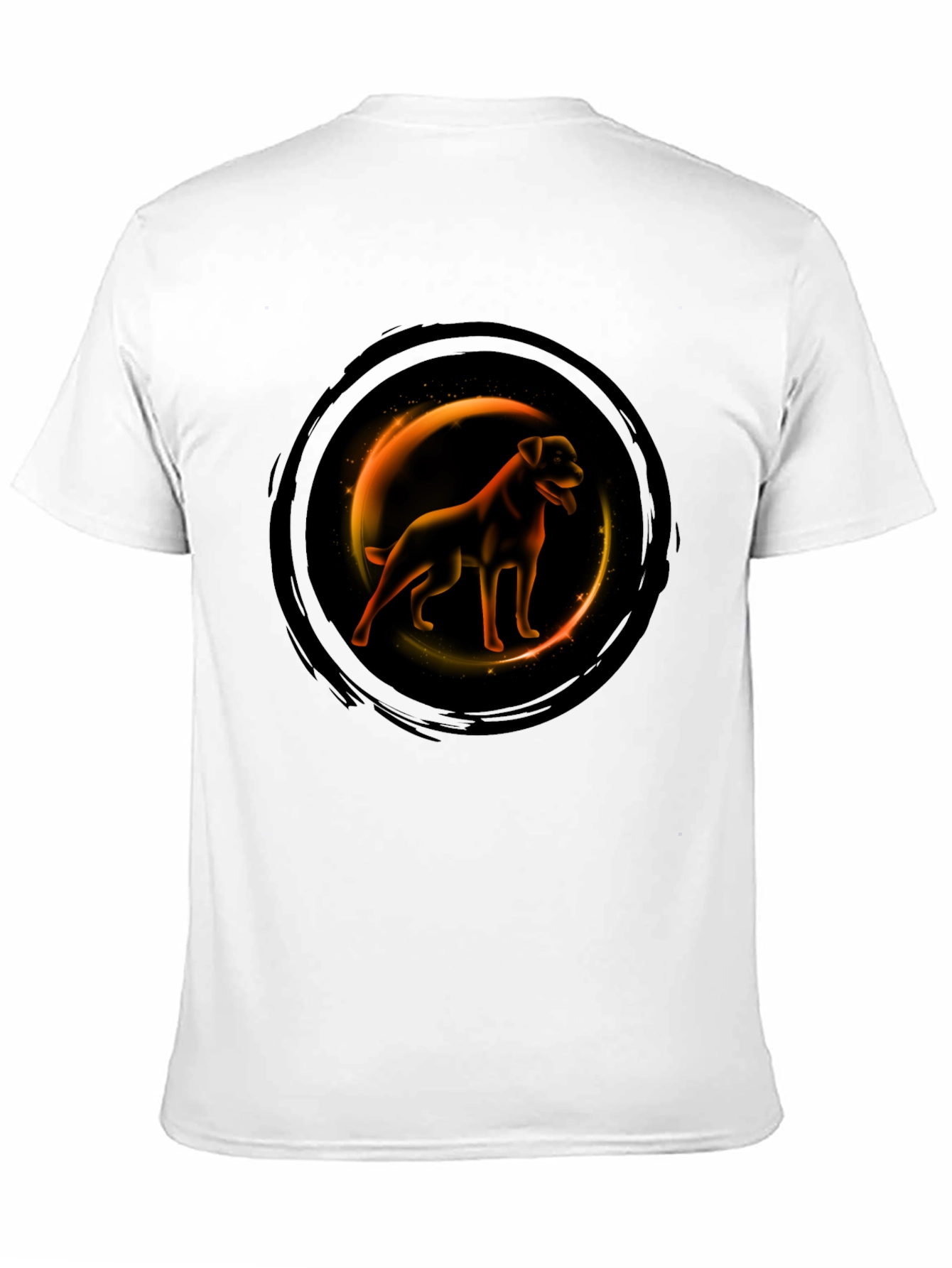 Dog Graphic T-Shirt - Round Design