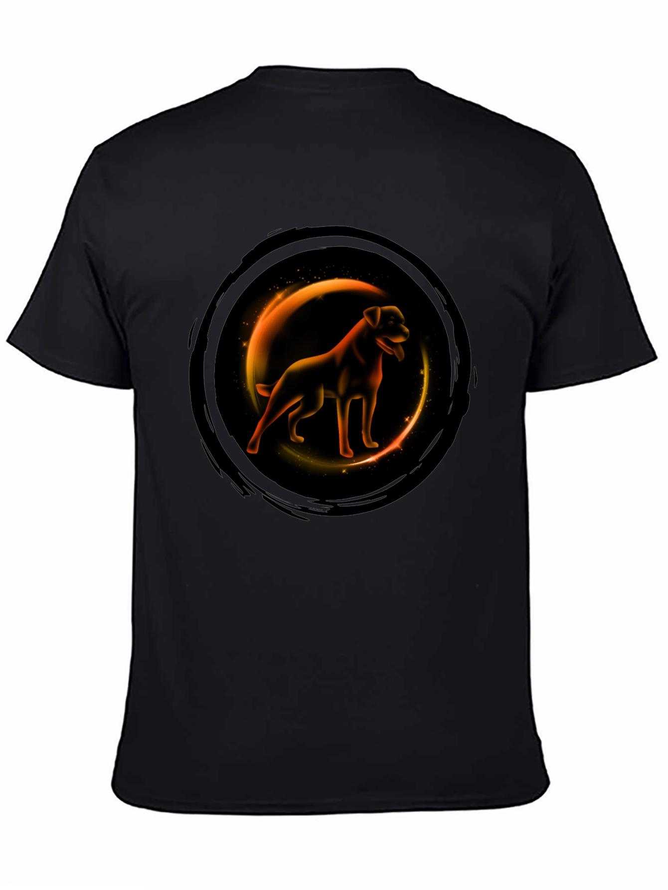Dog Graphic T-Shirt - Round Design
