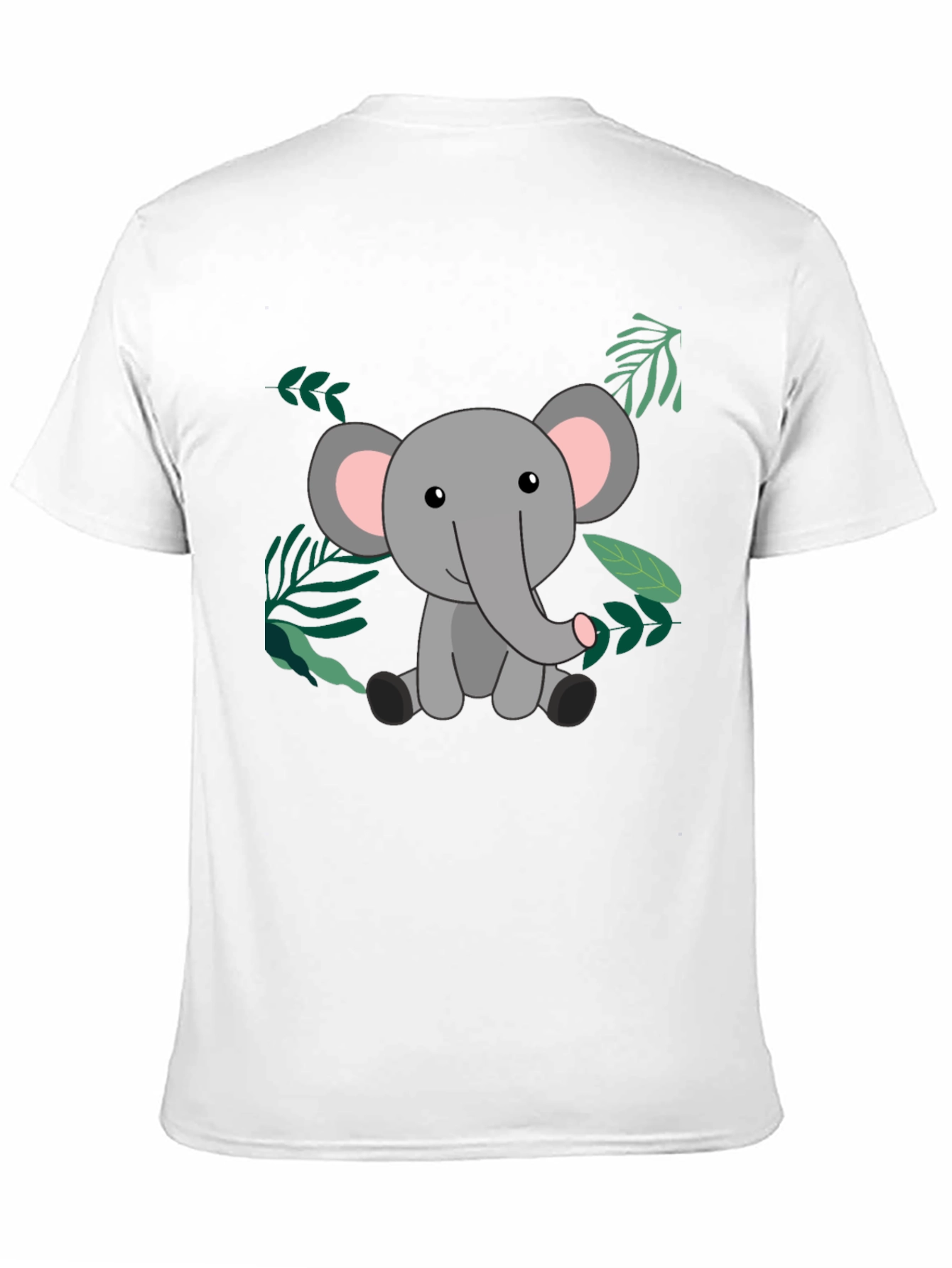 Cute Elephant Graphic T-Shirt - Unisex Black Tee