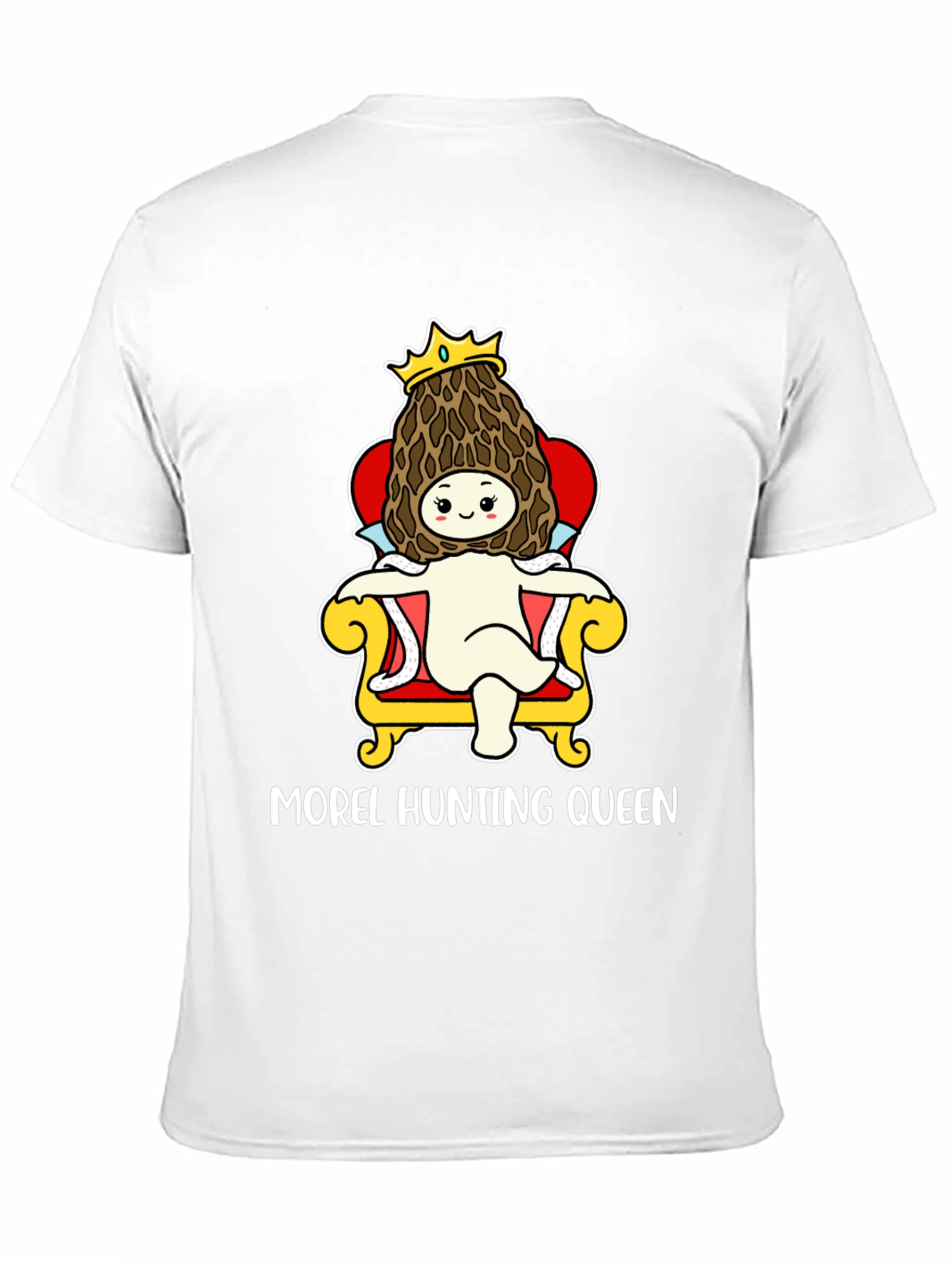 Morel Hunting Queen T-Shirt Mushroom Lover Tee