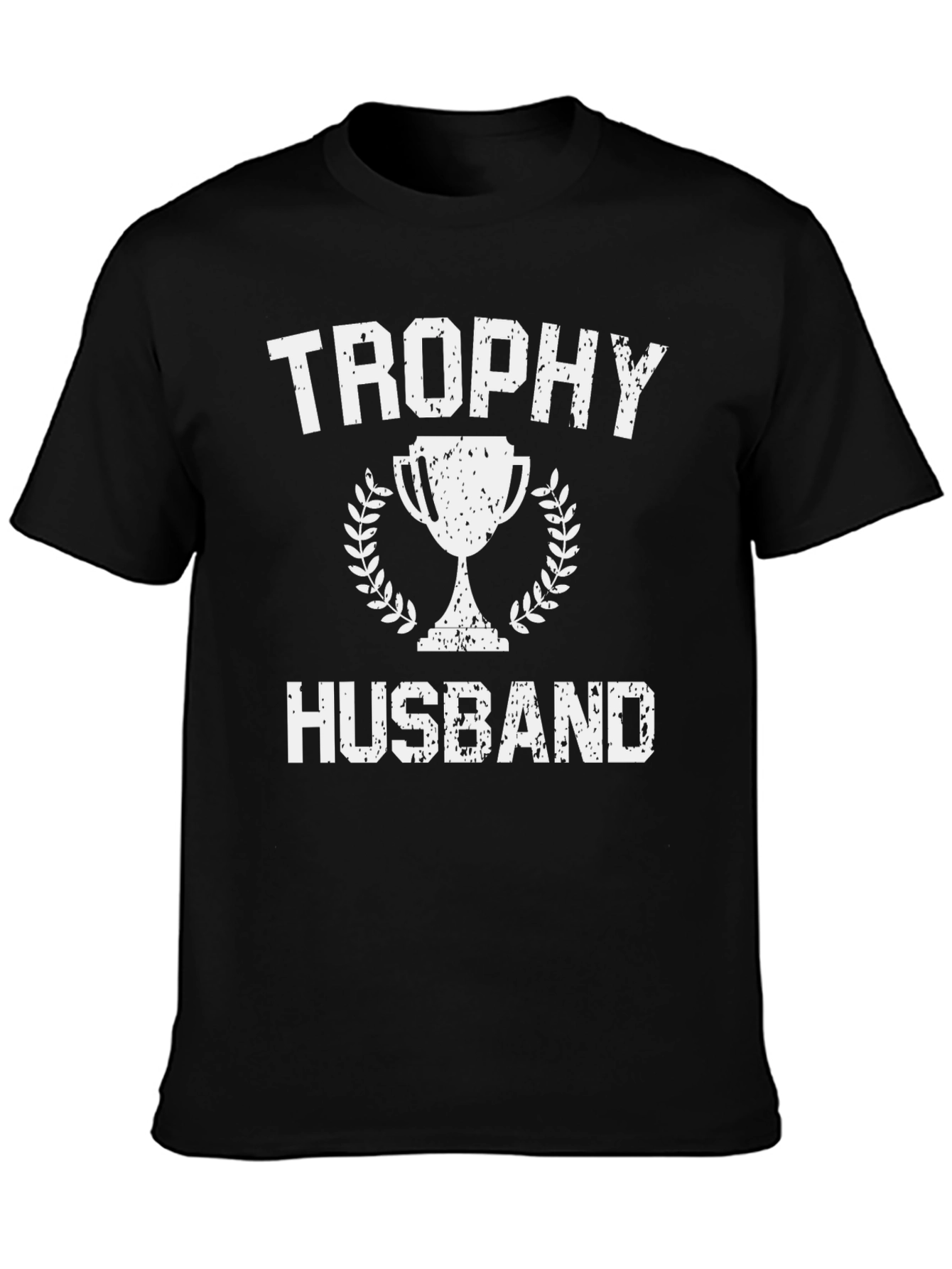 Trophy Husband Graphic Tee - Black Cotton