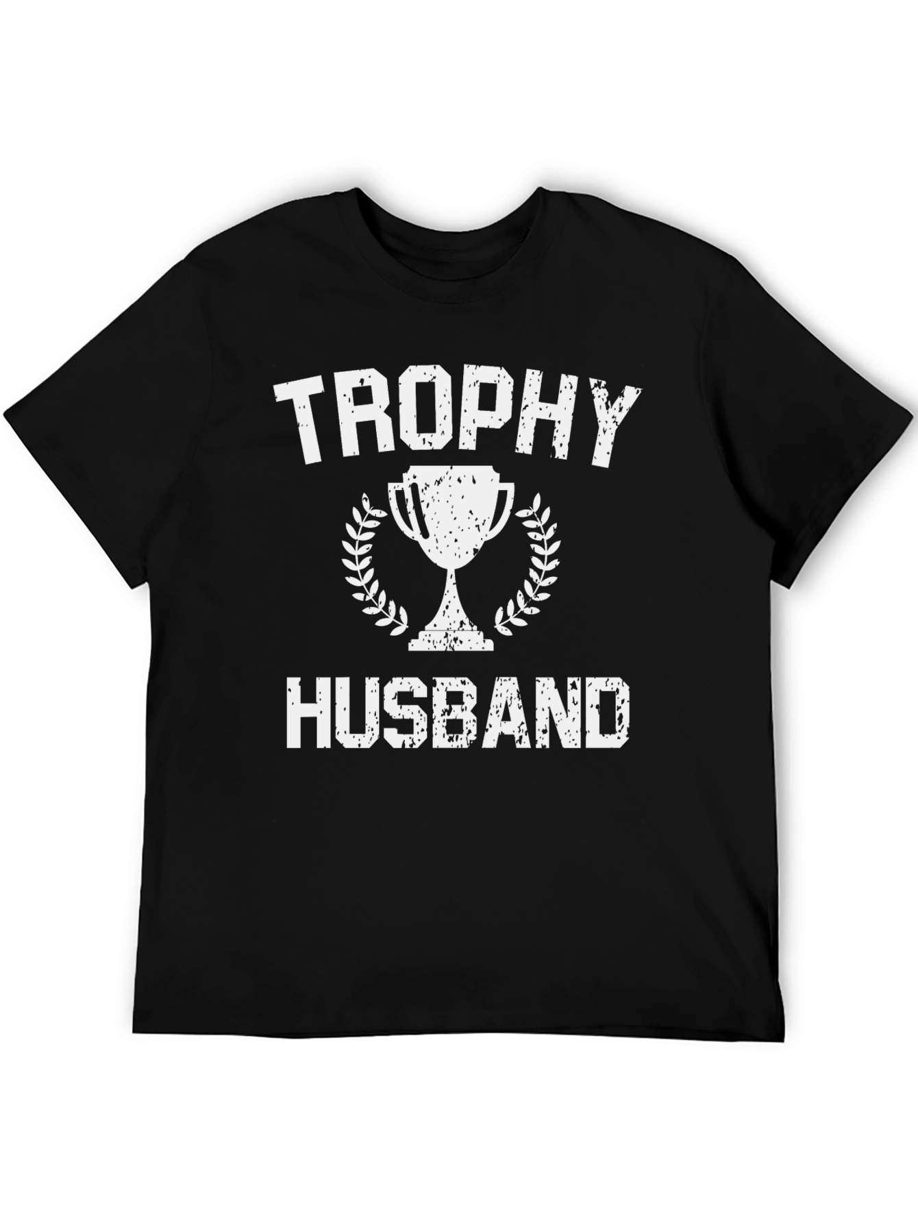 Trophy Husband Graphic Tee - Black Cotton