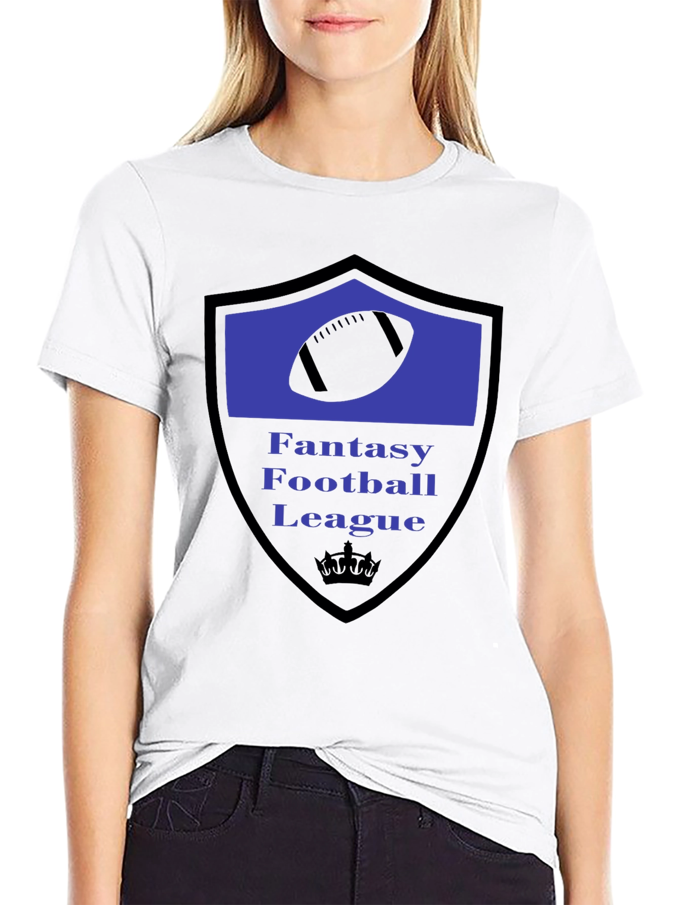 Fantasy Football League Black T-Shirt