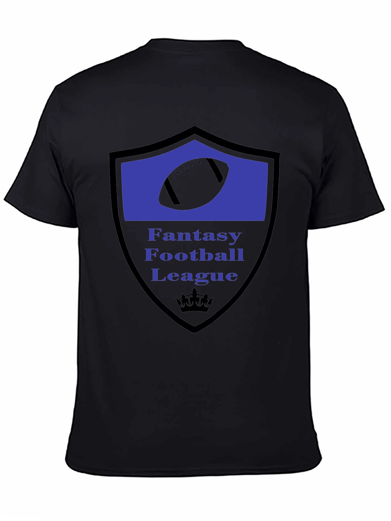 Fantasy Football League Black T-Shirt