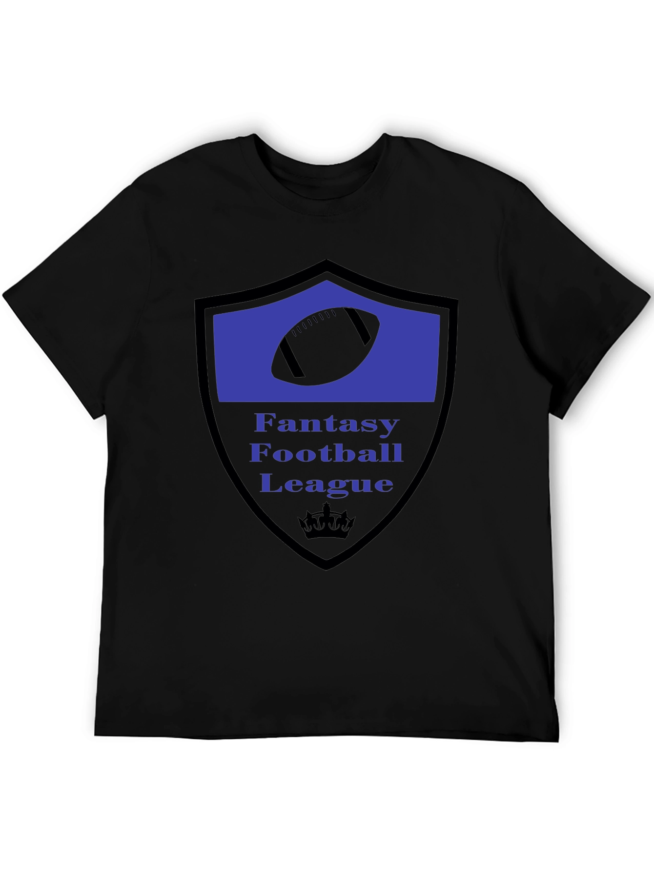 Fantasy Football League Black T-Shirt