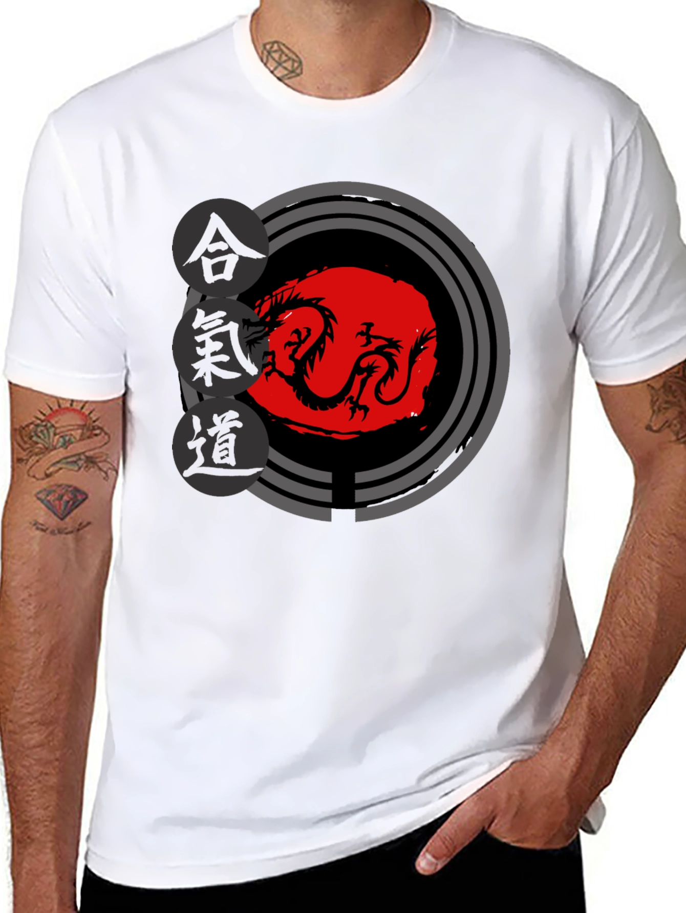 Aikido Dragon T-Shirt - Martial Arts Graphic Tee