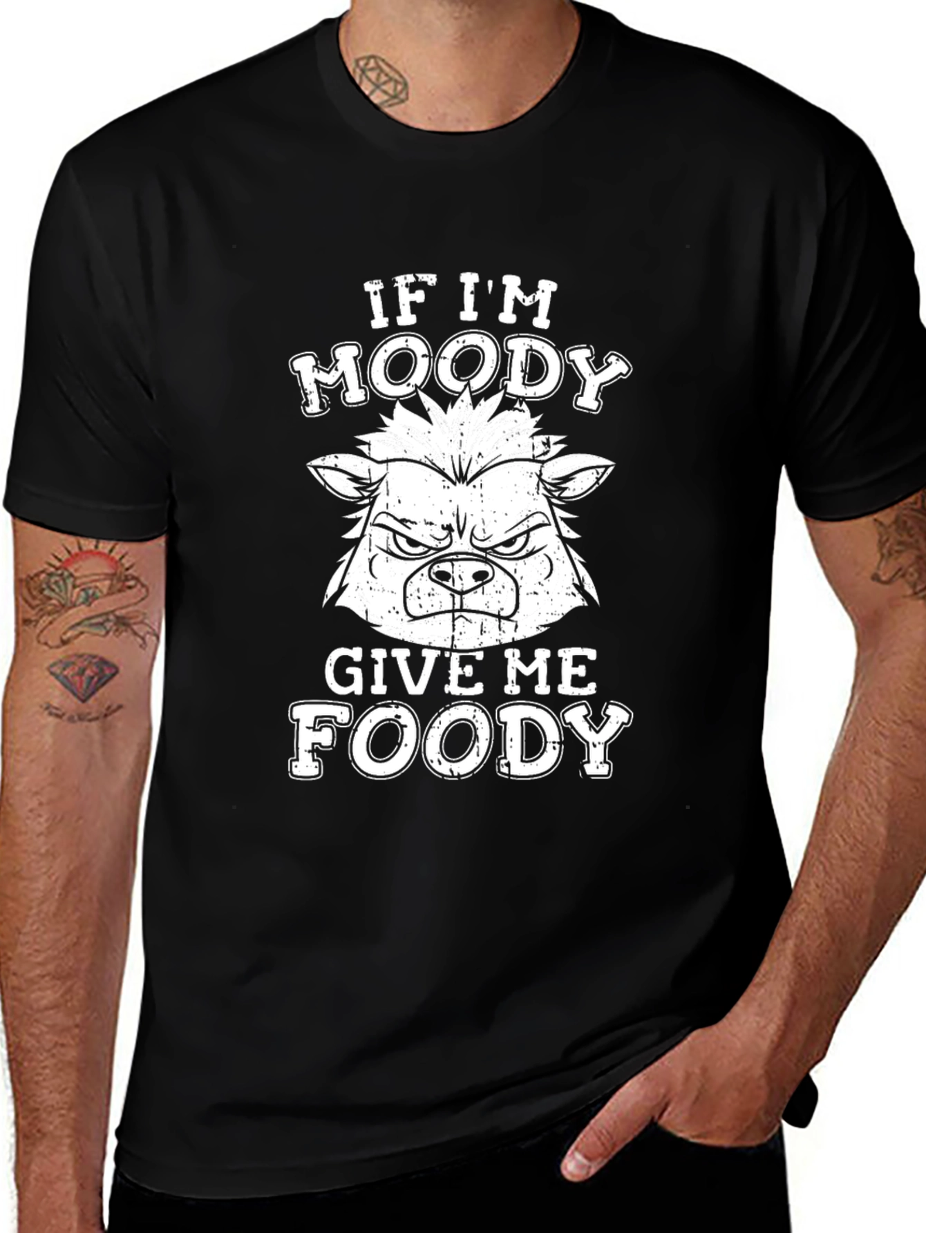 If Im Moody Give Me Foody T-Shirt
