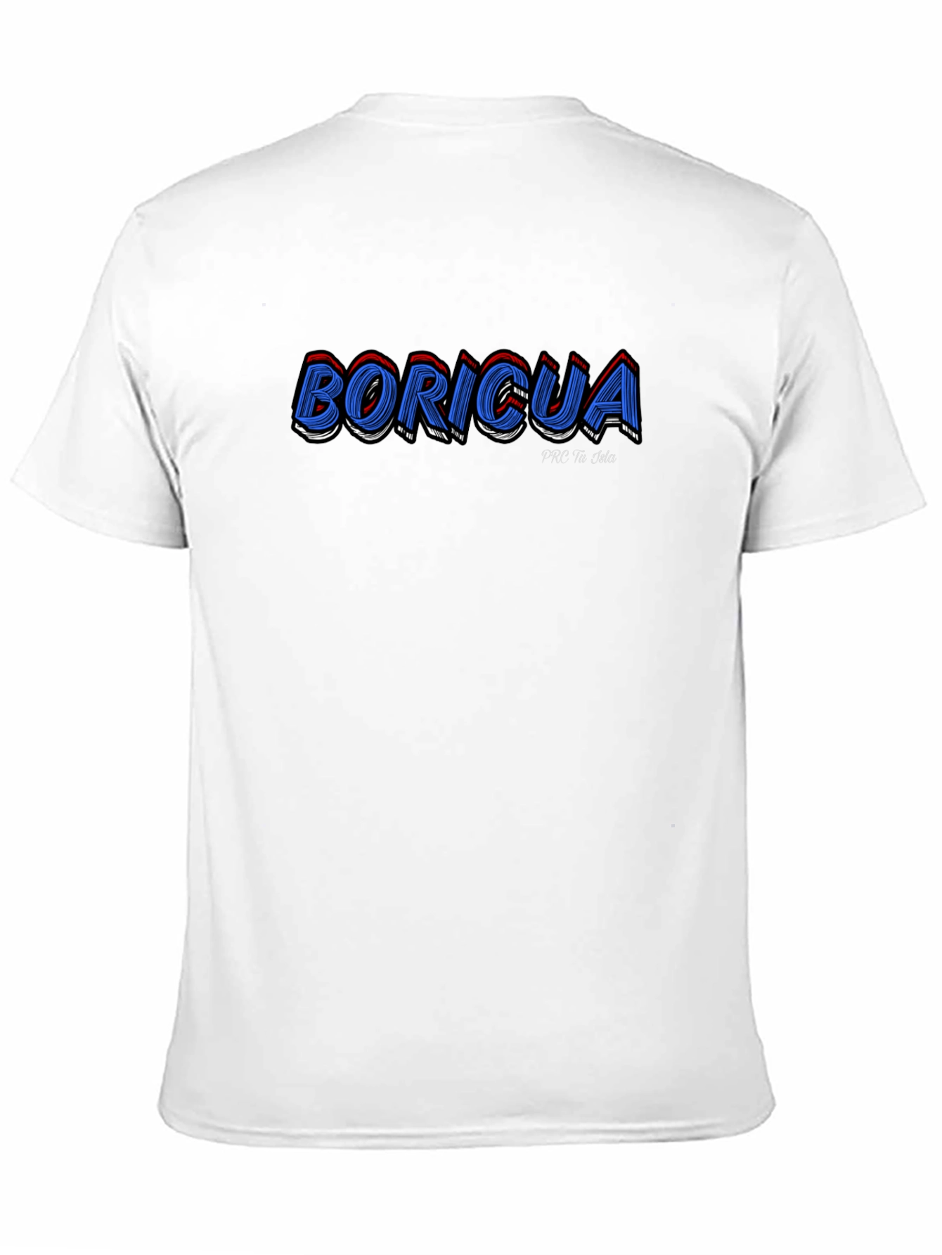 Boricua Graphic Print Black T-Shirt
