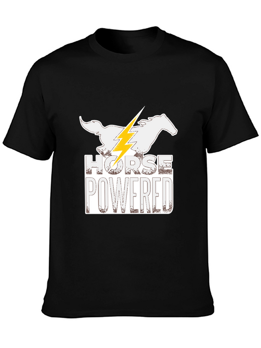 Horse Powered Graphic Tee - Mens Black T-Shirt