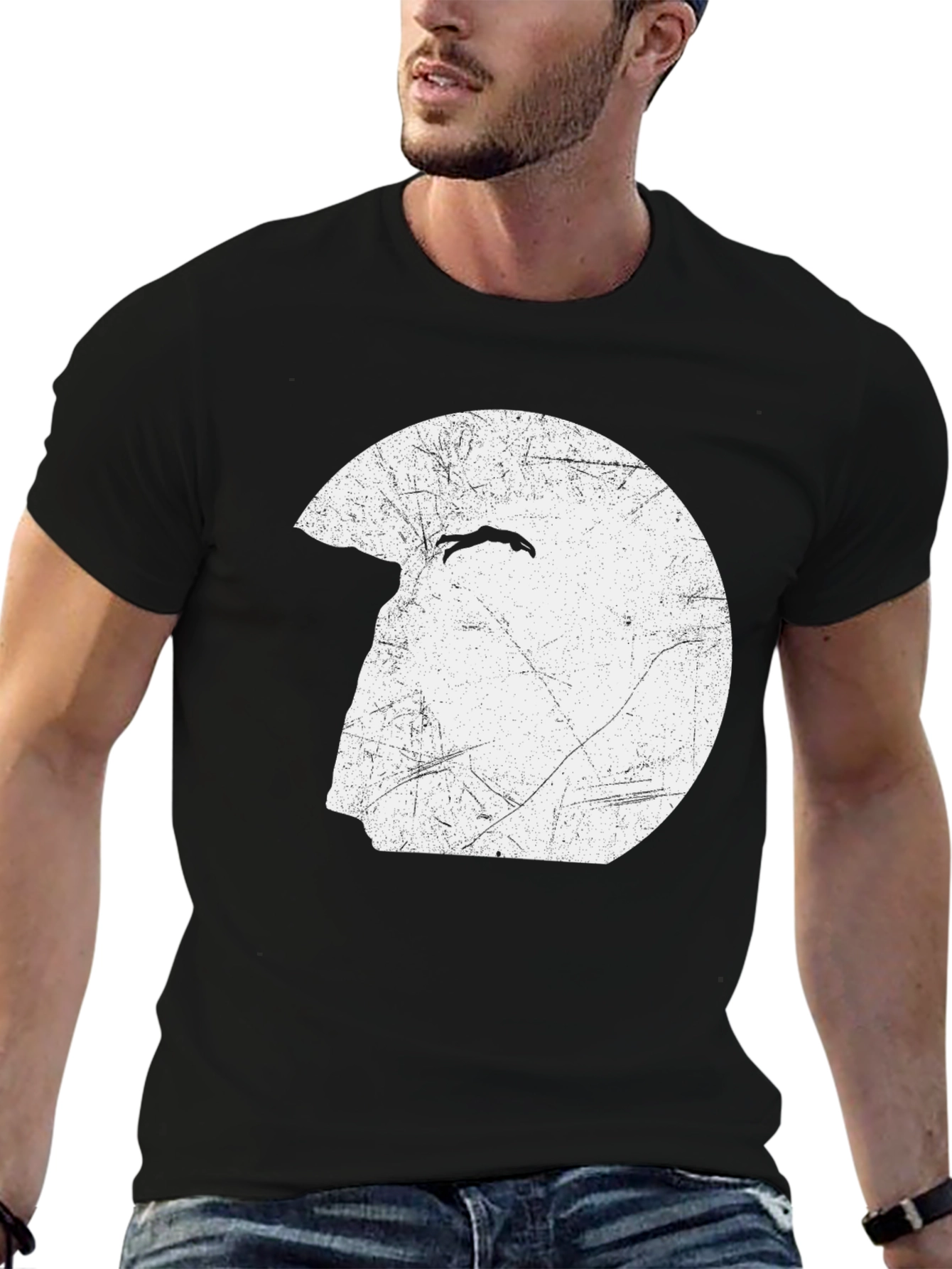Retro Diver Graphic Black T-Shirt