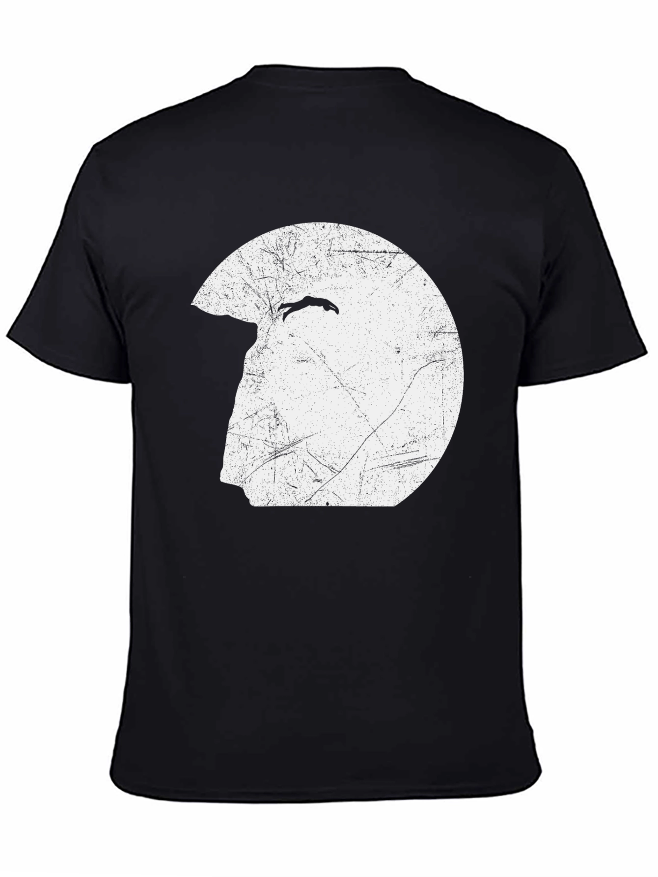 Retro Diver Graphic Black T-Shirt