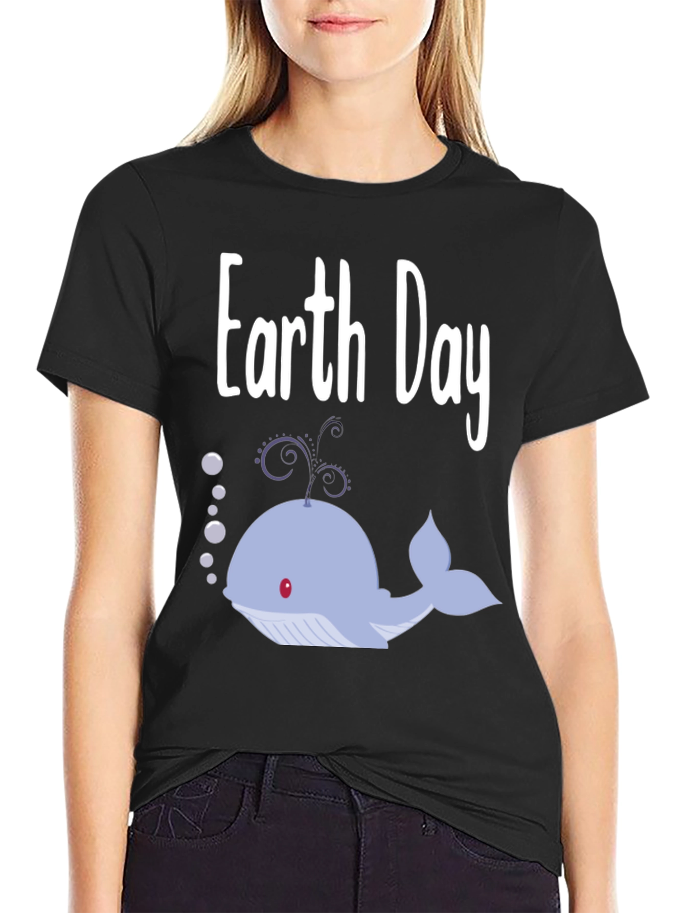 Earth Day Whale Tee - Show Your Love!