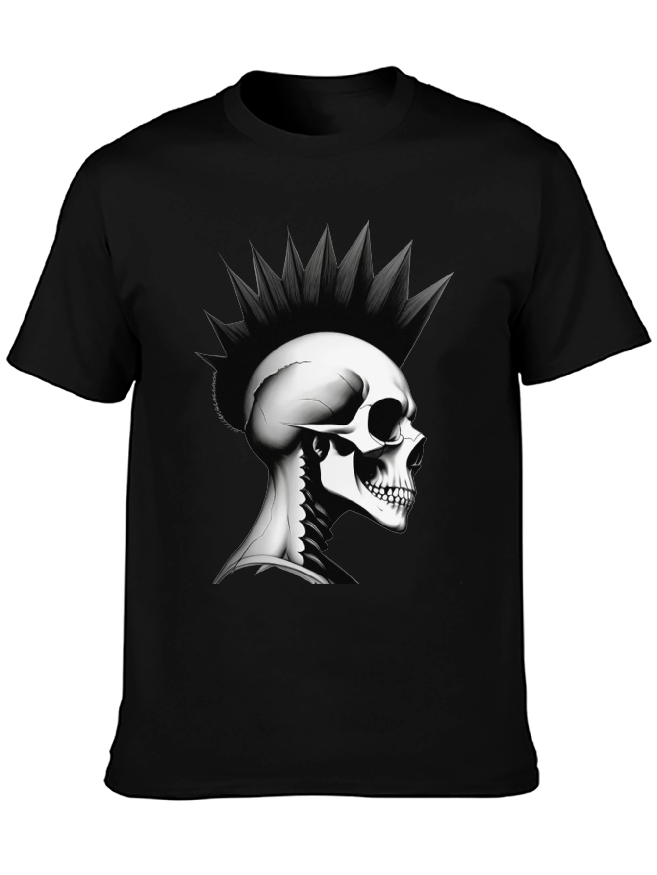 Punk Skull Graphic Tee - Rocker Style