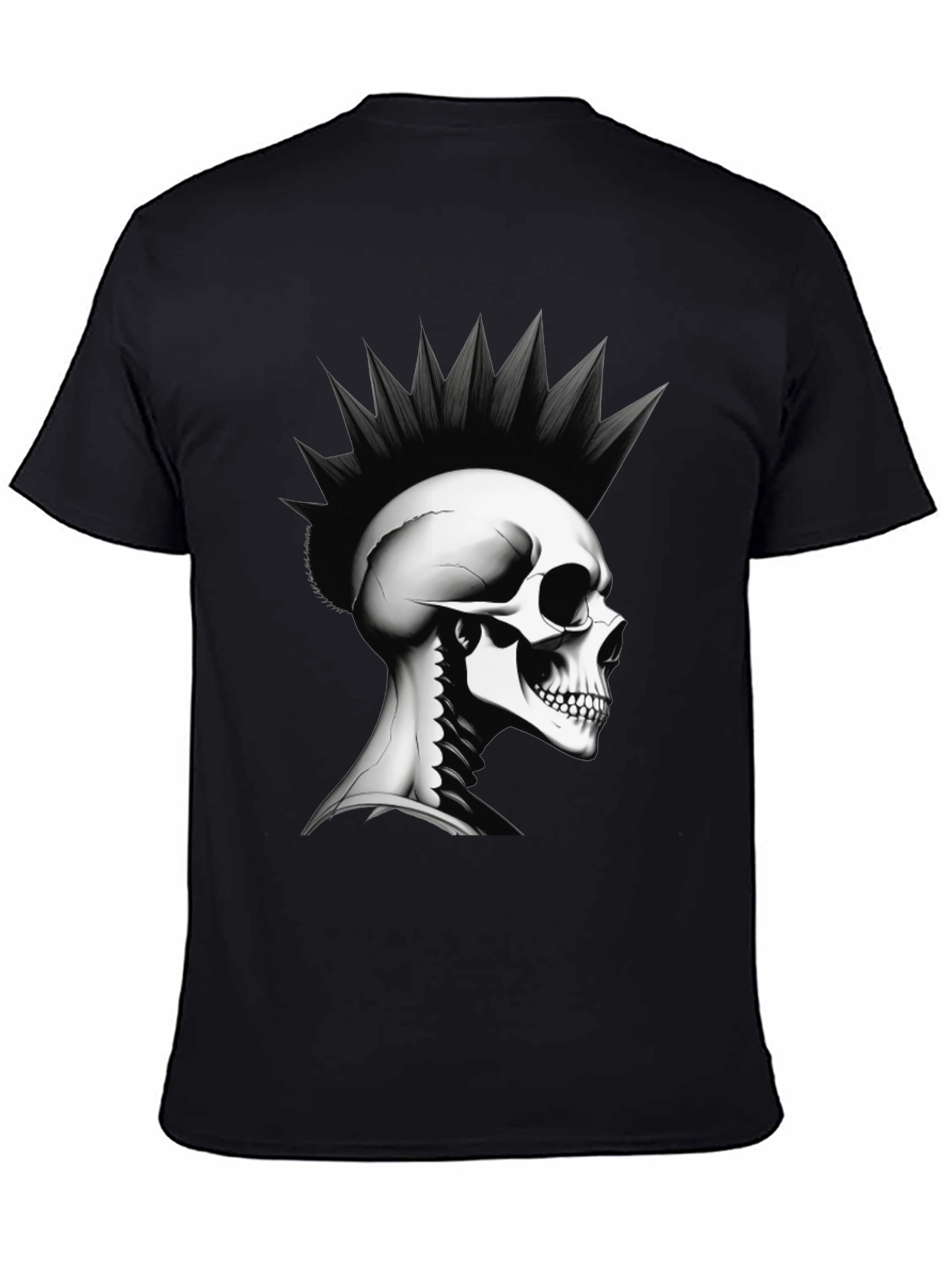 Punk Skull Graphic Tee - Rocker Style