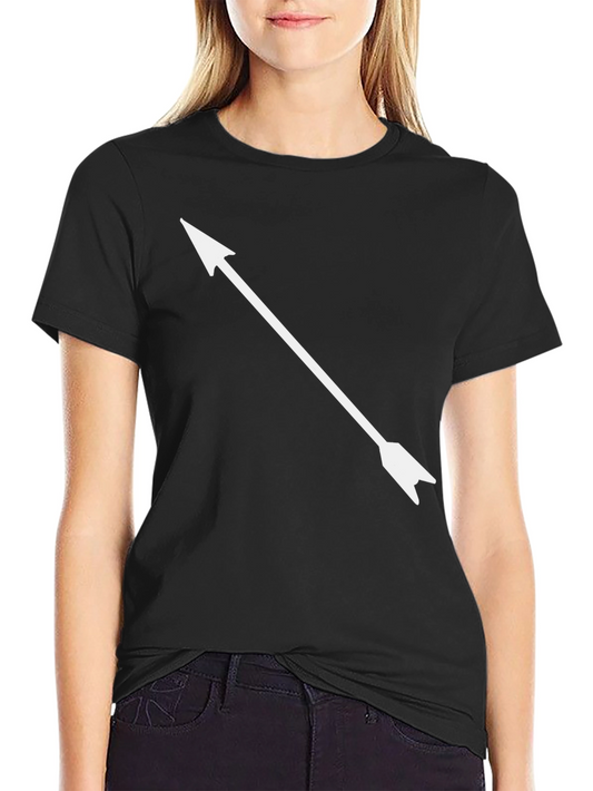 Arrow Graphic Tee - Casual Black T-Shirt