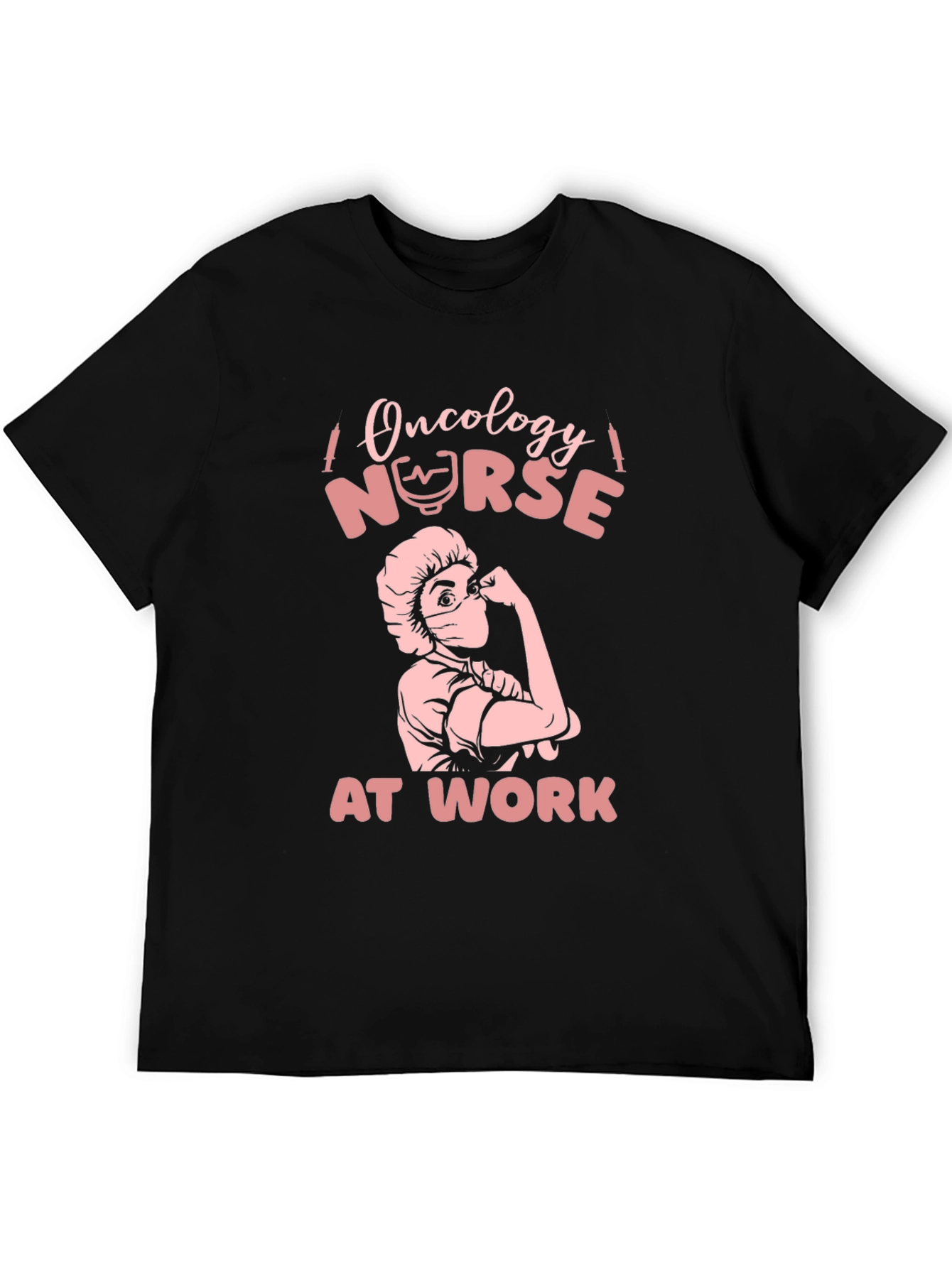 Oncology Nurse At Work Black T-Shirt