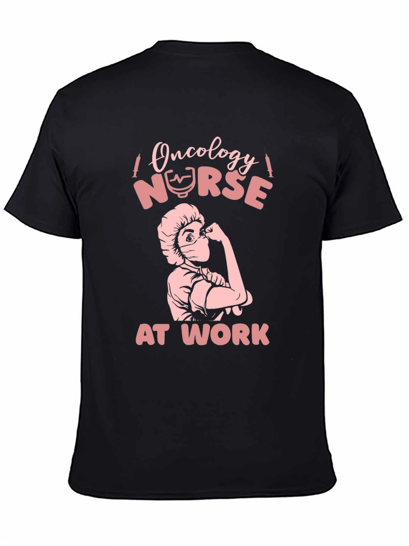 Oncology Nurse At Work Black T-Shirt