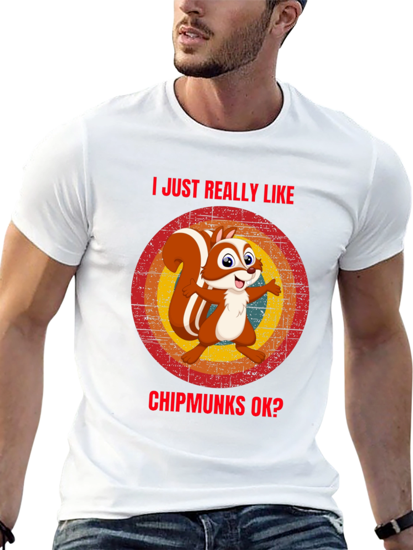 Chipmunks Lover T-Shirt Cute Cartoon Squirrel Tee