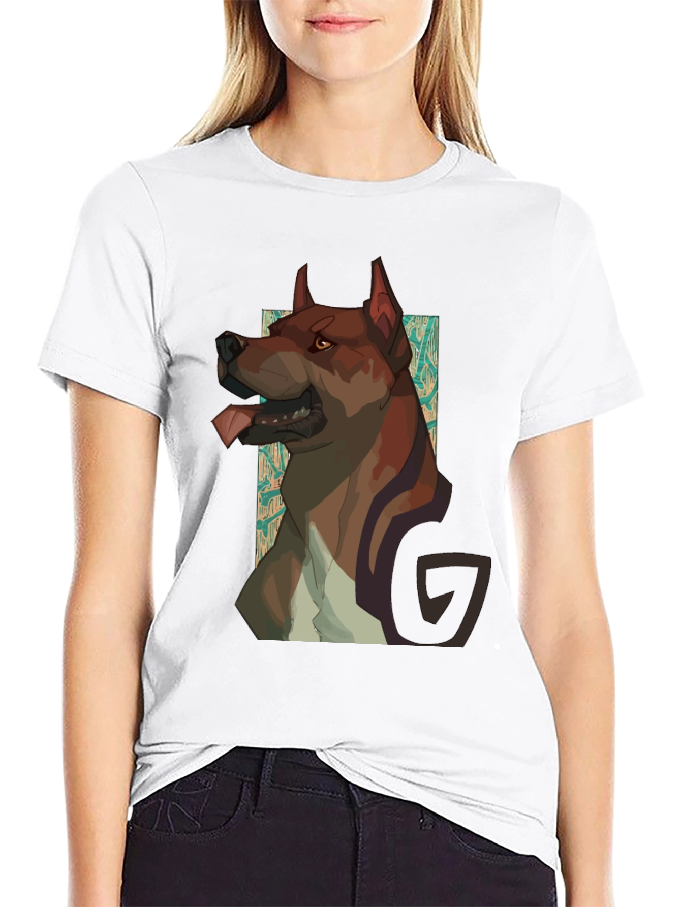 Dog Graphic Black T-Shirt - Modern Style