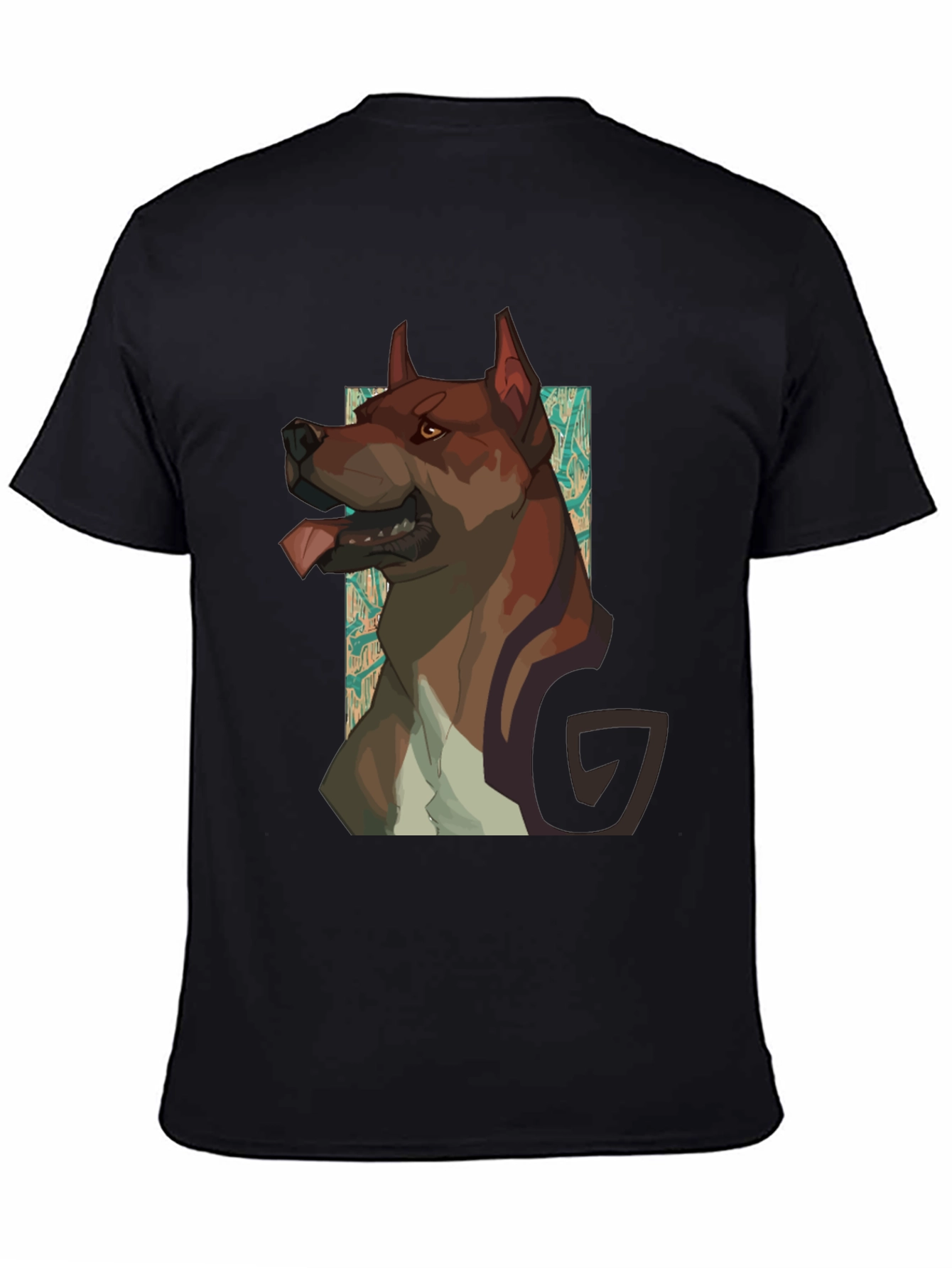 Dog Graphic Black T-Shirt - Modern Style
