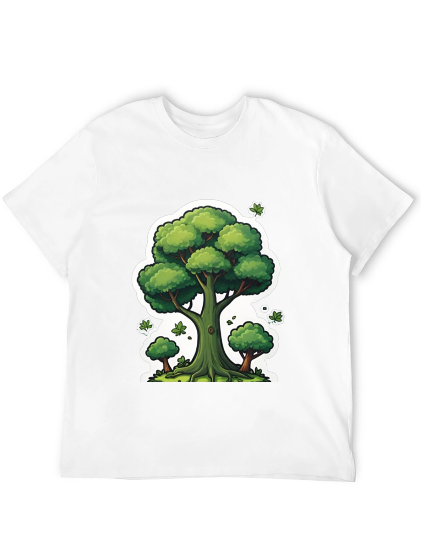 Cartoon Tree Graphic T-Shirt