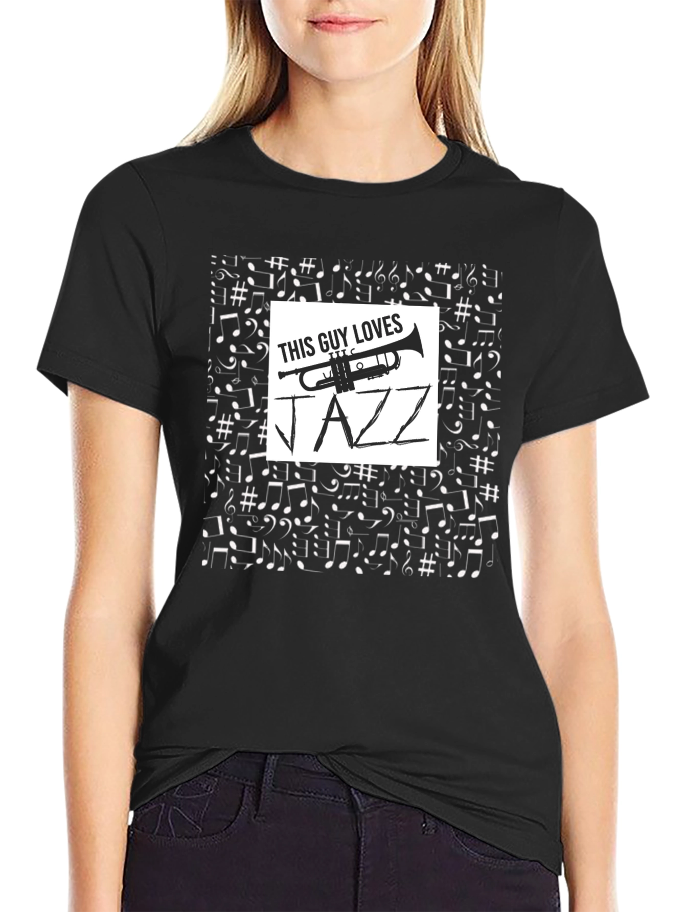 This Guy Loves Jazz Trumpet Graphic Tee