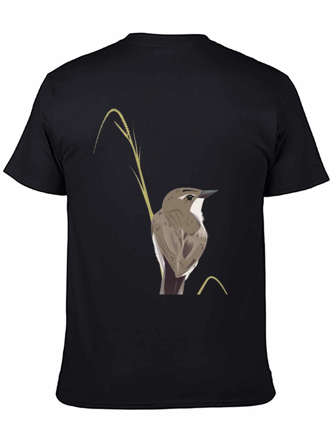 Bird Graphic Black T-Shirt