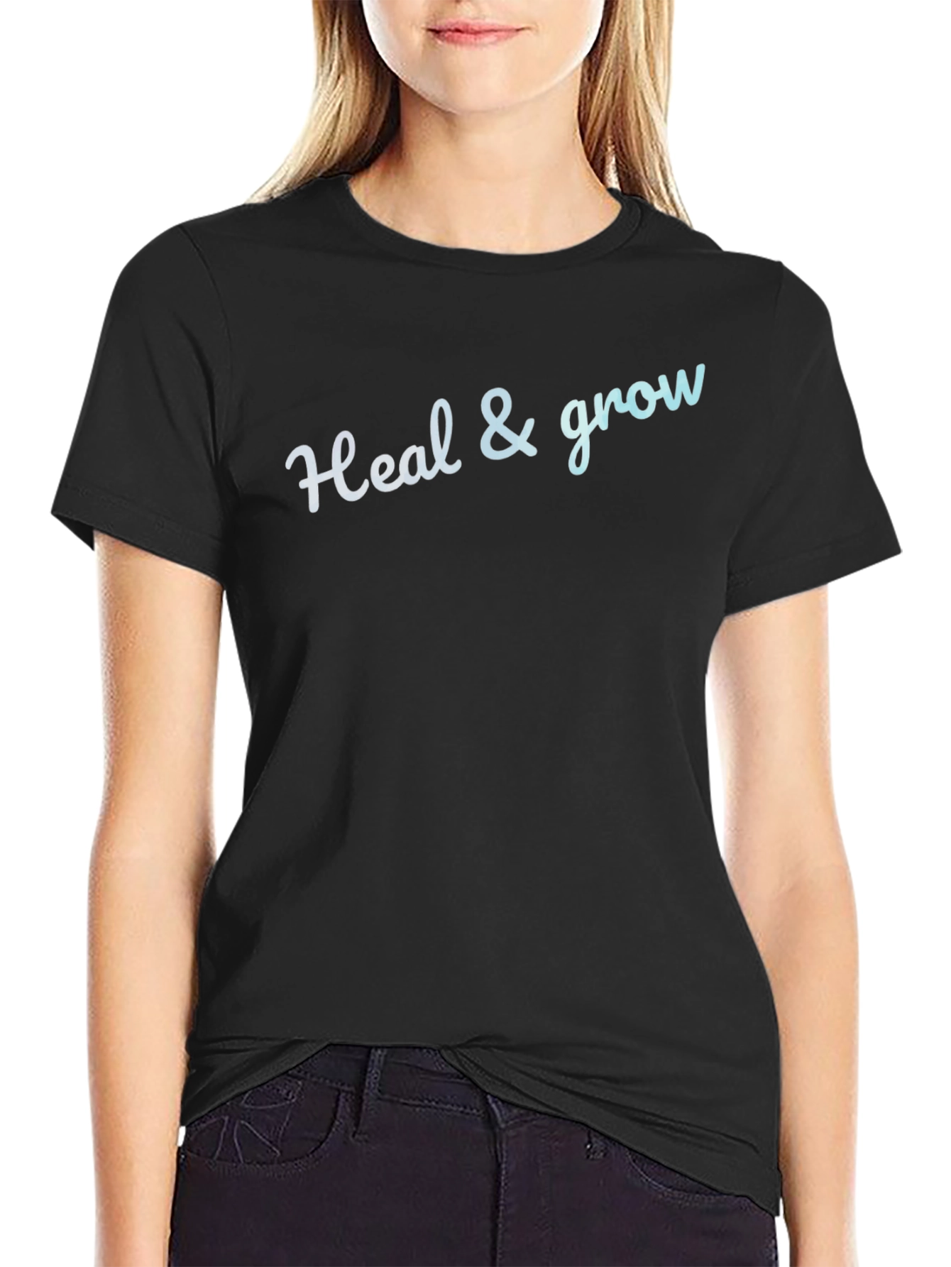 Heal & Grow Graphic Tee - Motivational Comfort