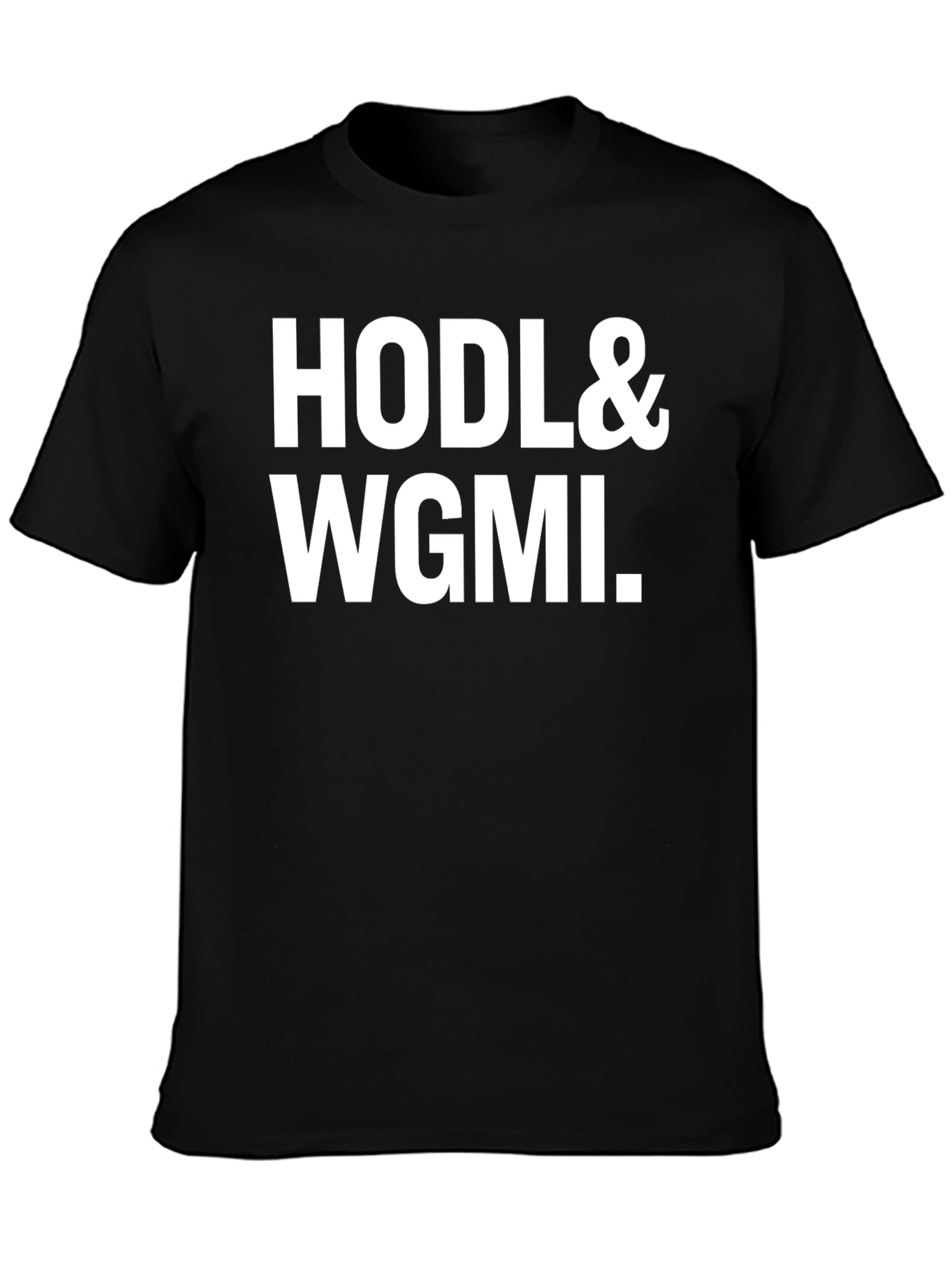 HODL & WGMI Crypto Enthusiast Black T-Shirt