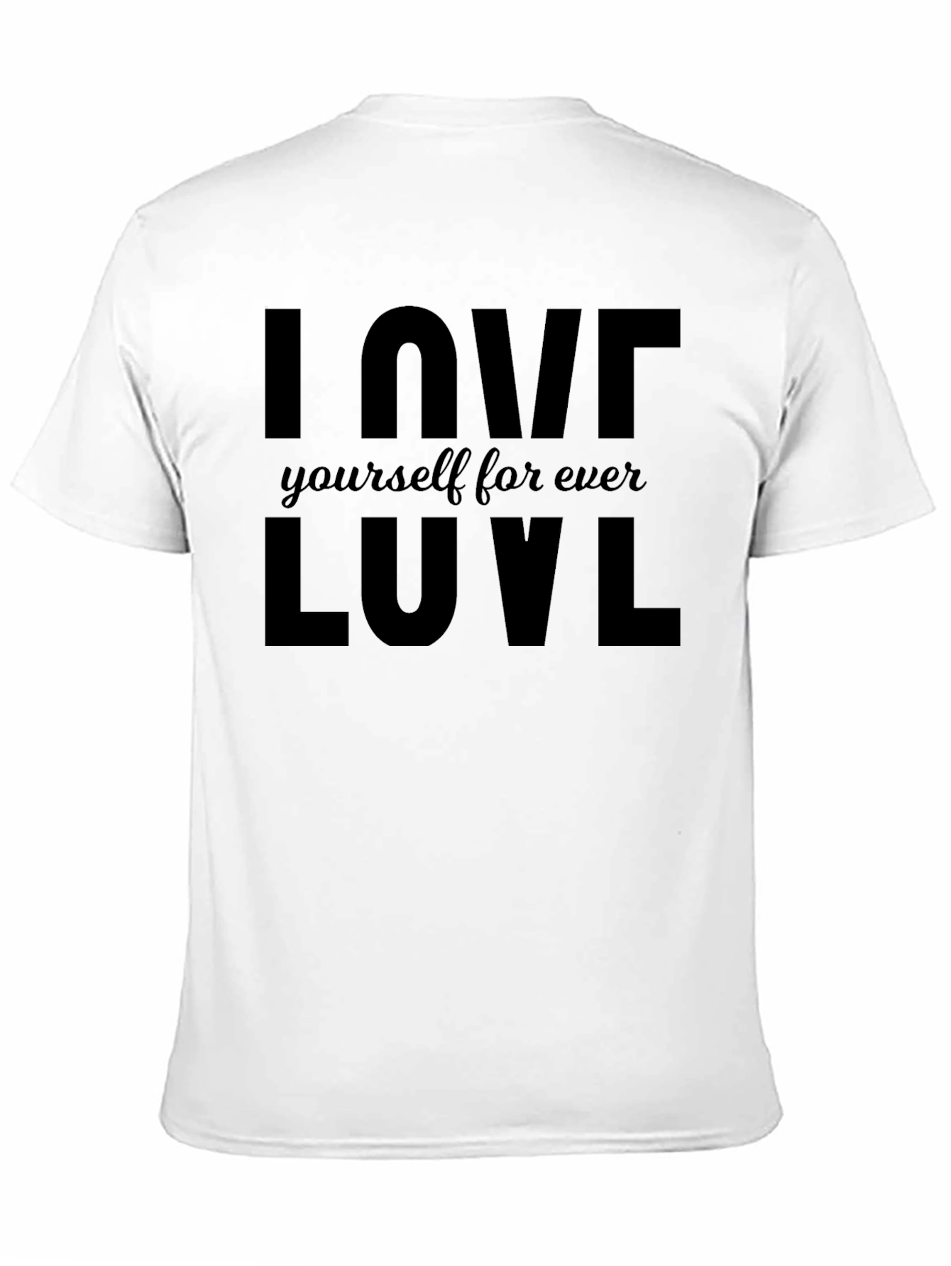 I Love Yourself LUVL Black T-Shirt