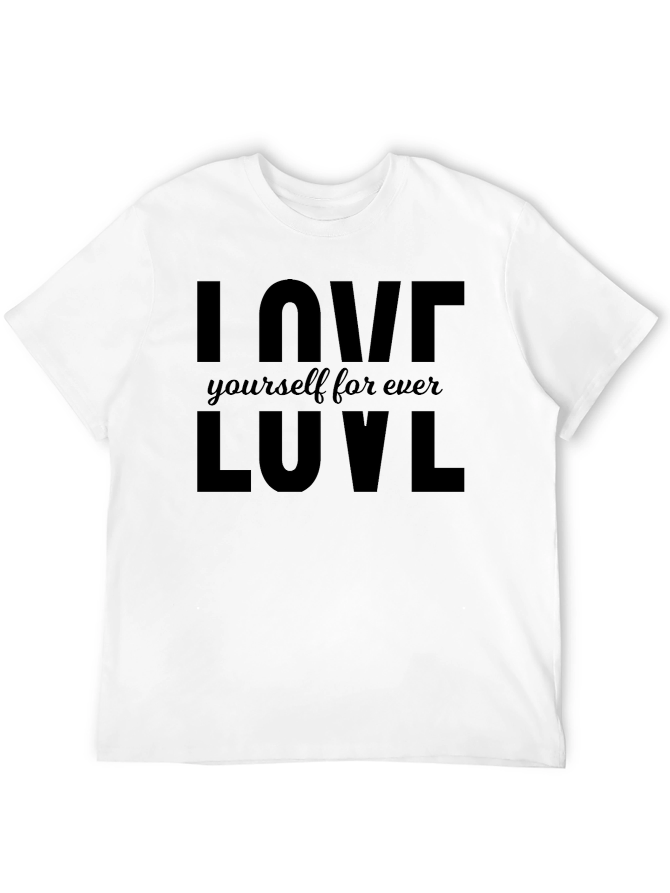 I Love Yourself LUVL Black T-Shirt