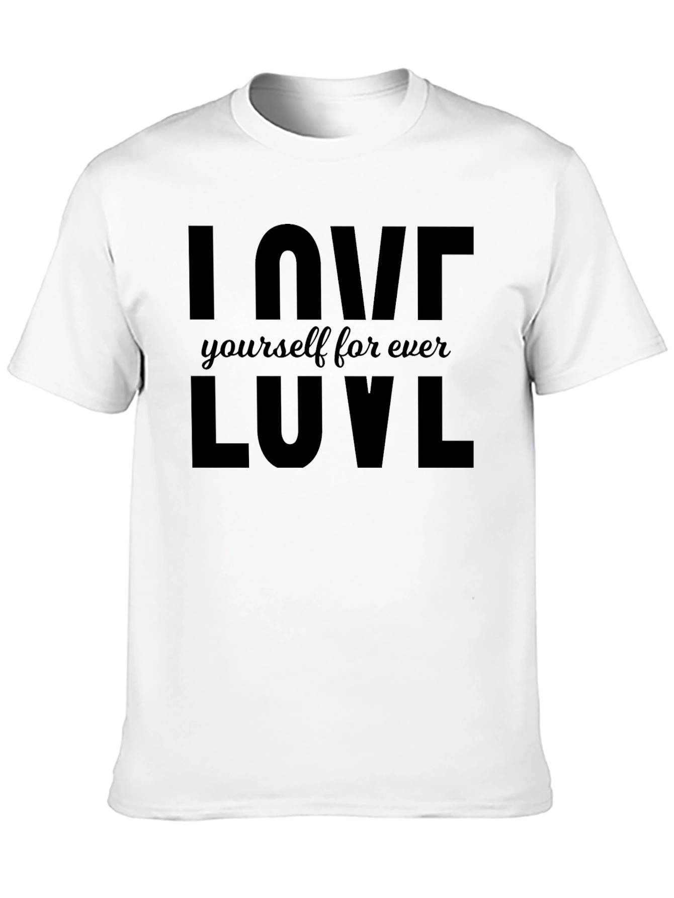 I Love Yourself LUVL Black T-Shirt