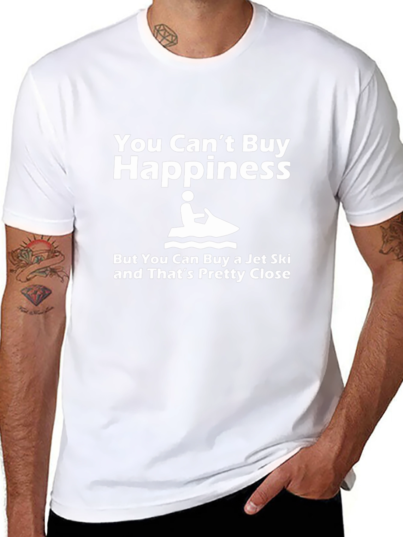 Funny Jet Ski T-Shirt: You Cant Buy Happiness