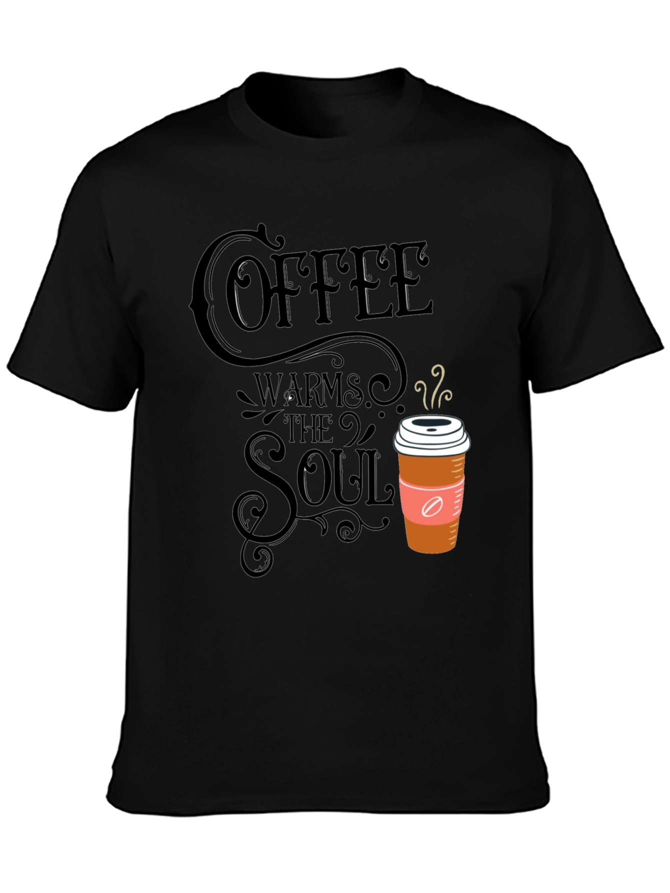 Coffee Warms the Soul Graphic T-Shirt