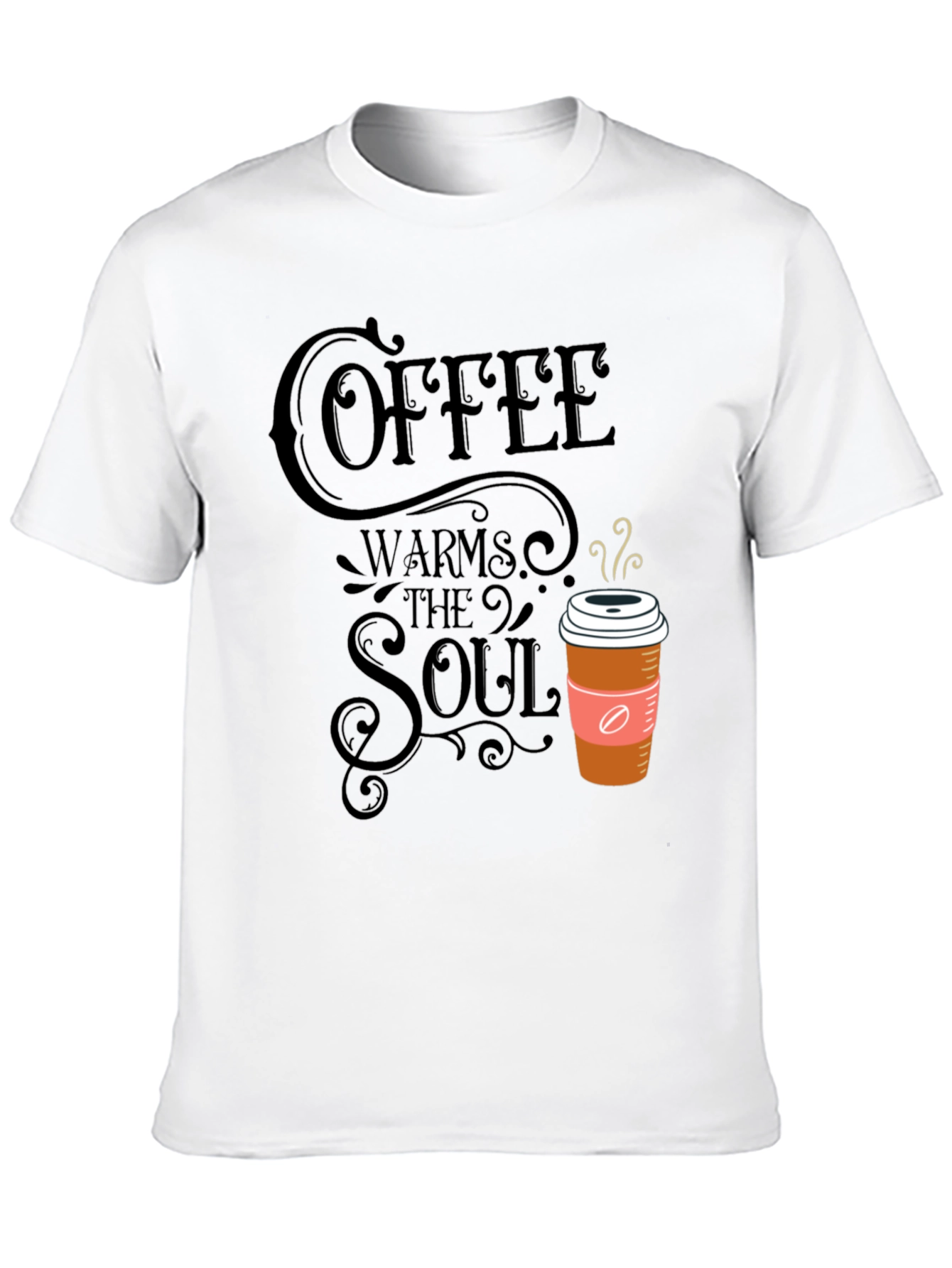 Coffee Warms the Soul Graphic T-Shirt