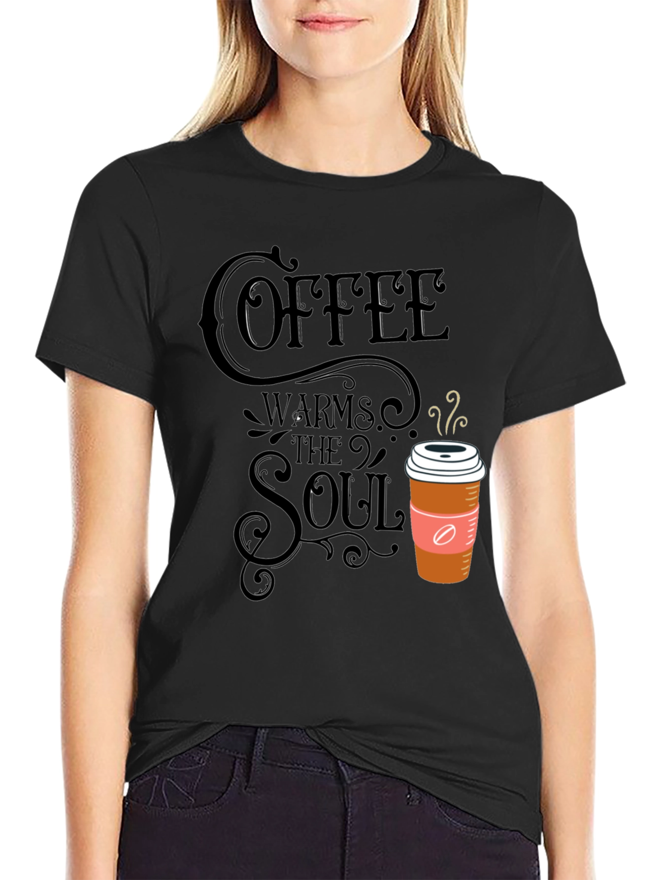 Coffee Warms the Soul Graphic T-Shirt