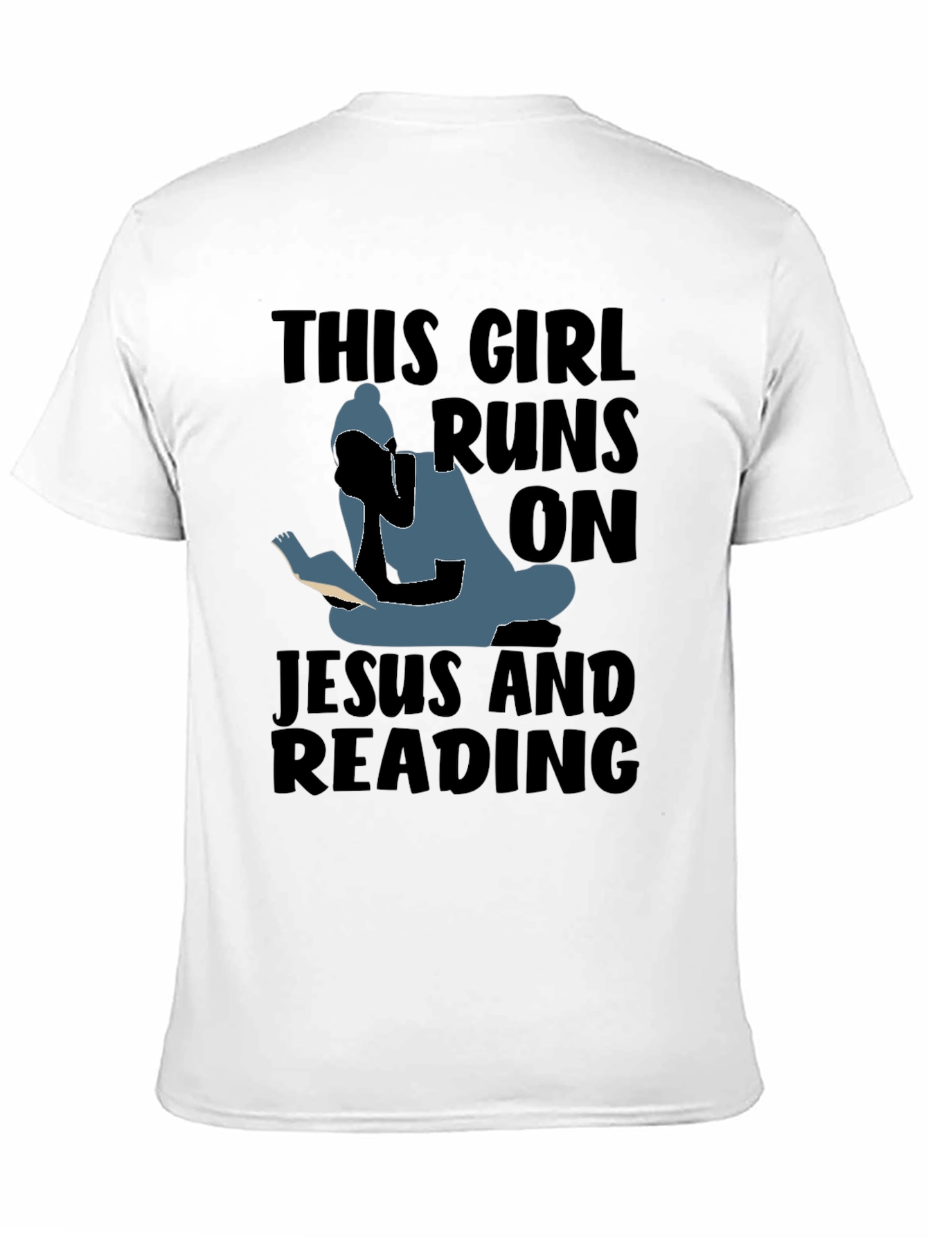 This Girl Runs On Jesus and Reading T-Shirt