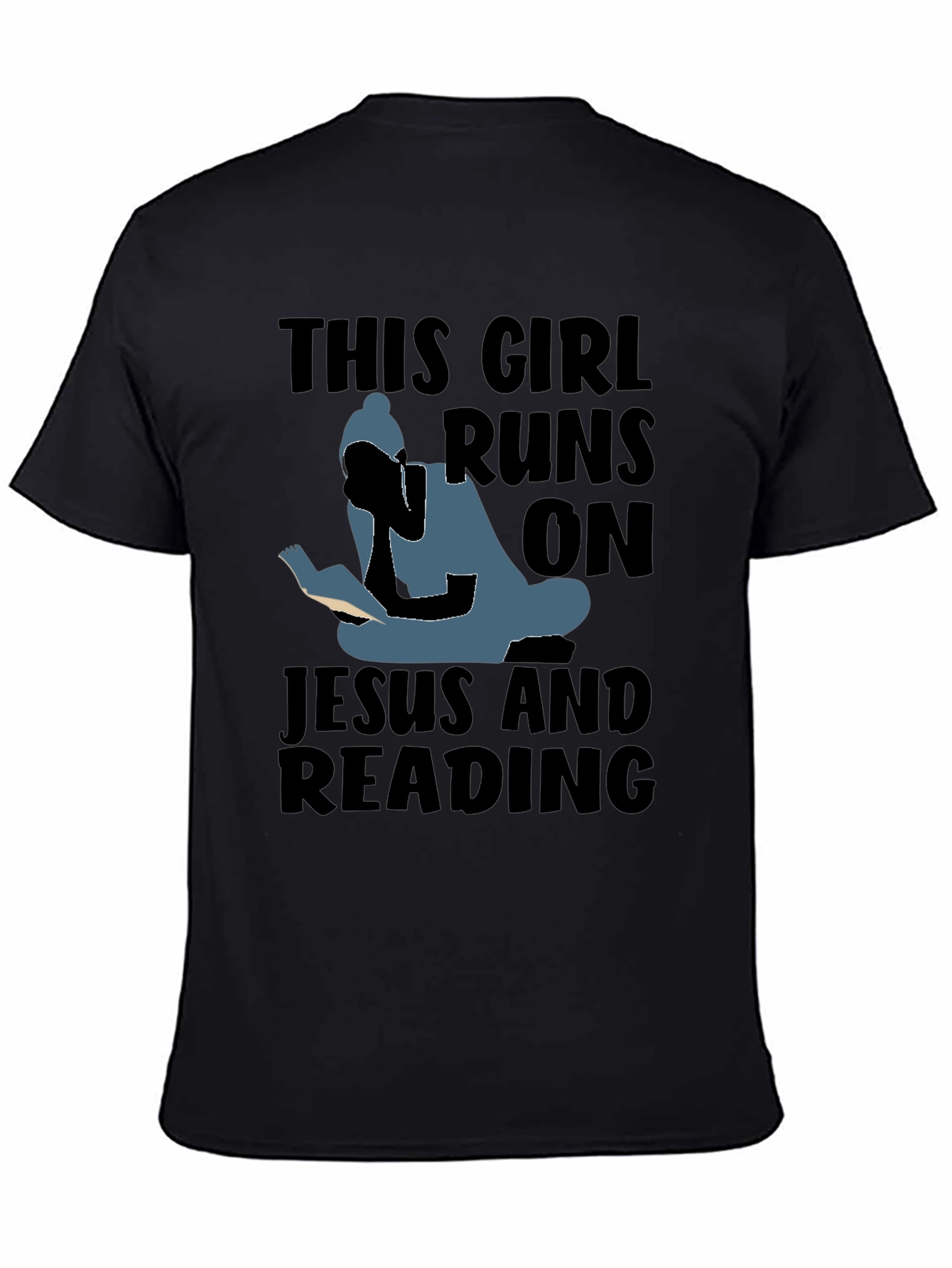 This Girl Runs On Jesus and Reading T-Shirt