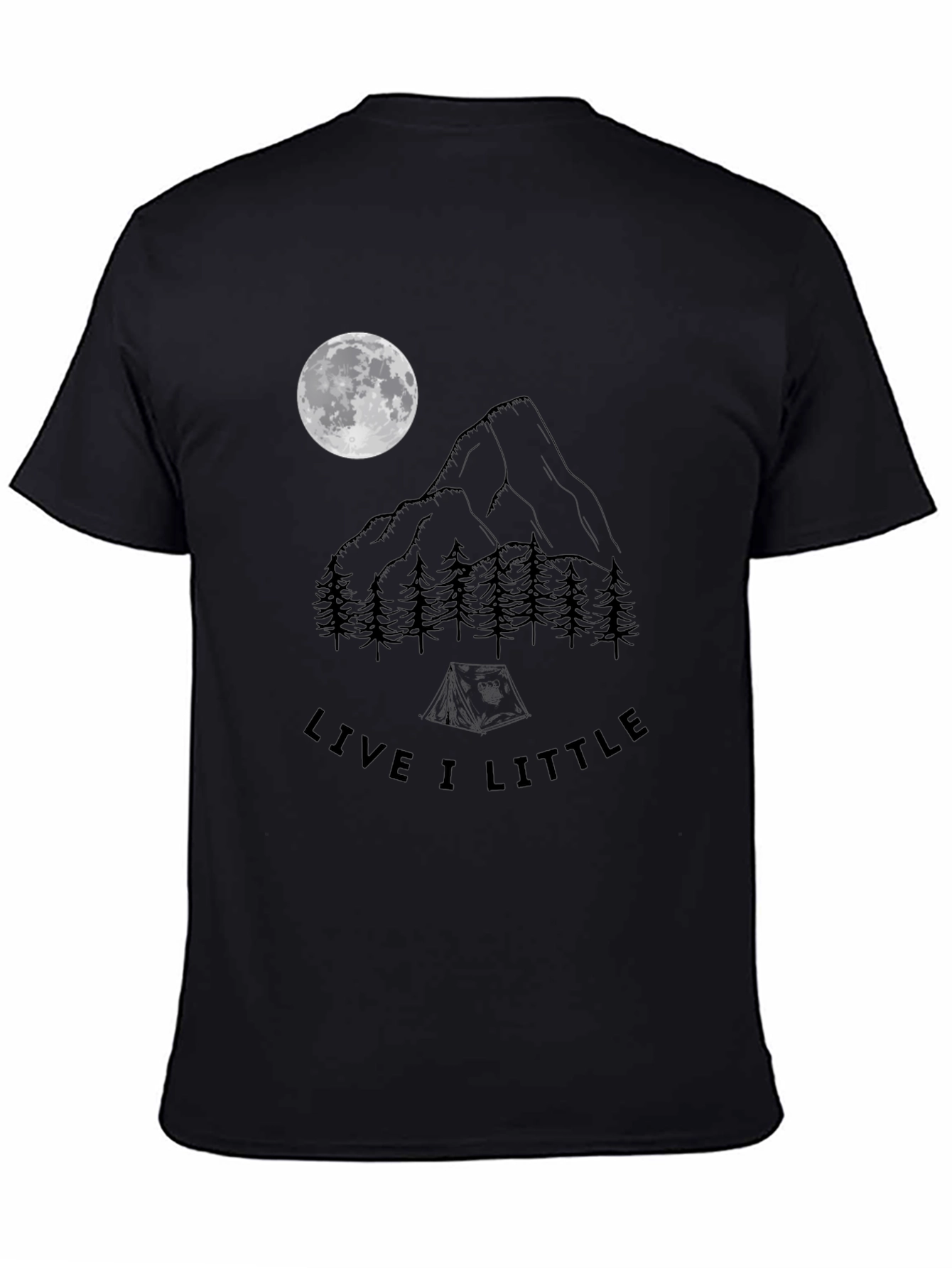 Live A Little Camping T-Shirt - Mountain Moon Design