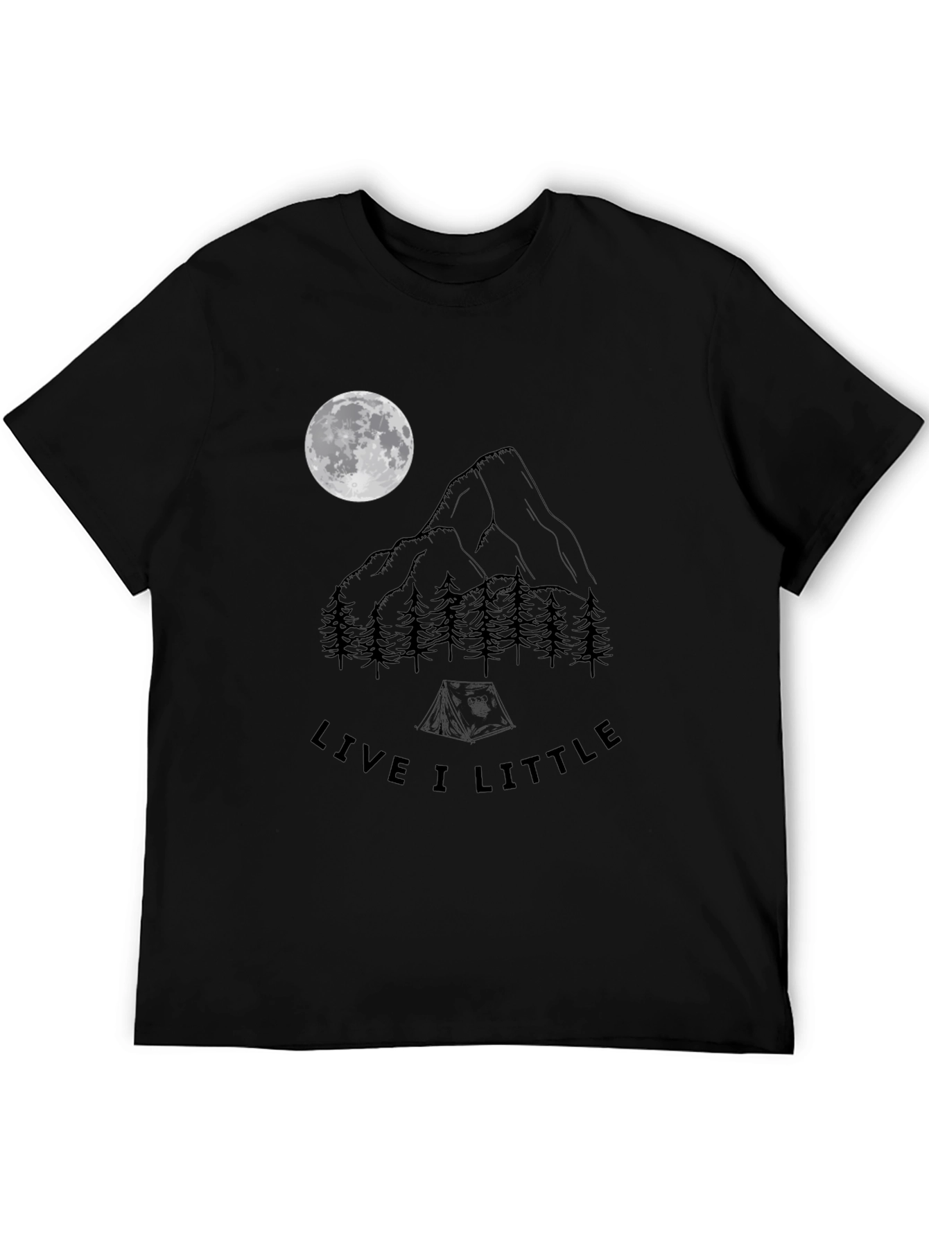 Live A Little Camping T-Shirt - Mountain Moon Design
