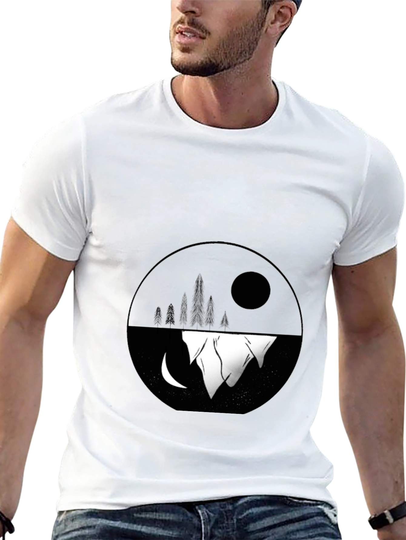 Yin Yang Iceberg Graphic Tee