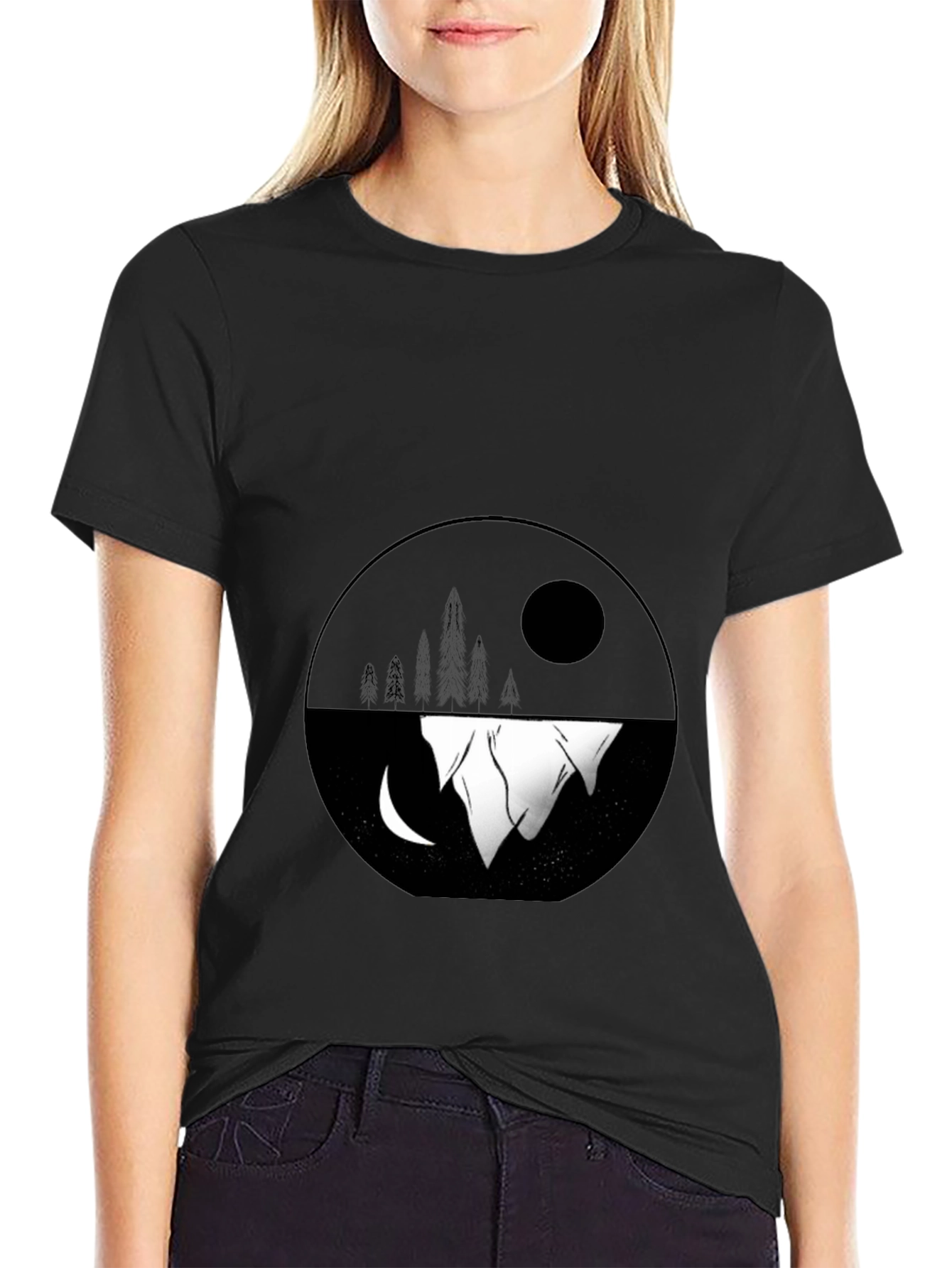 Yin Yang Iceberg Graphic Tee