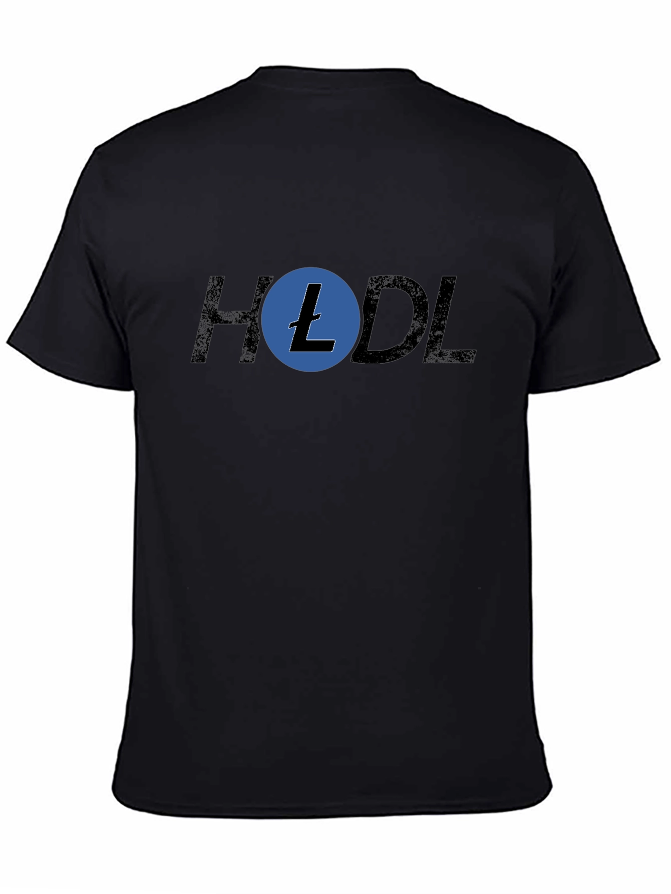HODL Litecoin Crypto T-Shirt - Black Cotton Blend