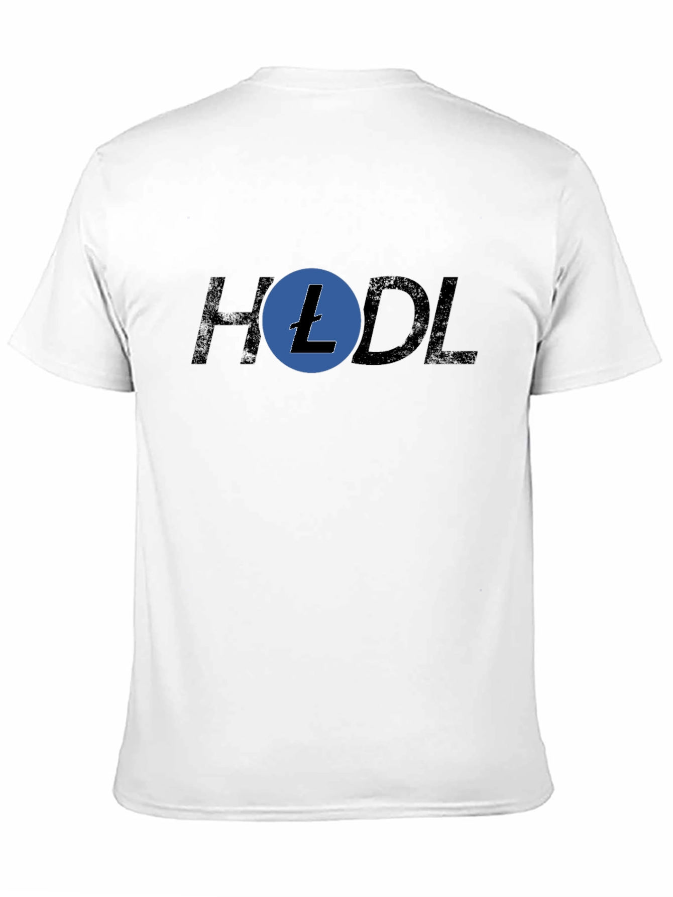 HODL Litecoin Crypto T-Shirt - Black Cotton Blend