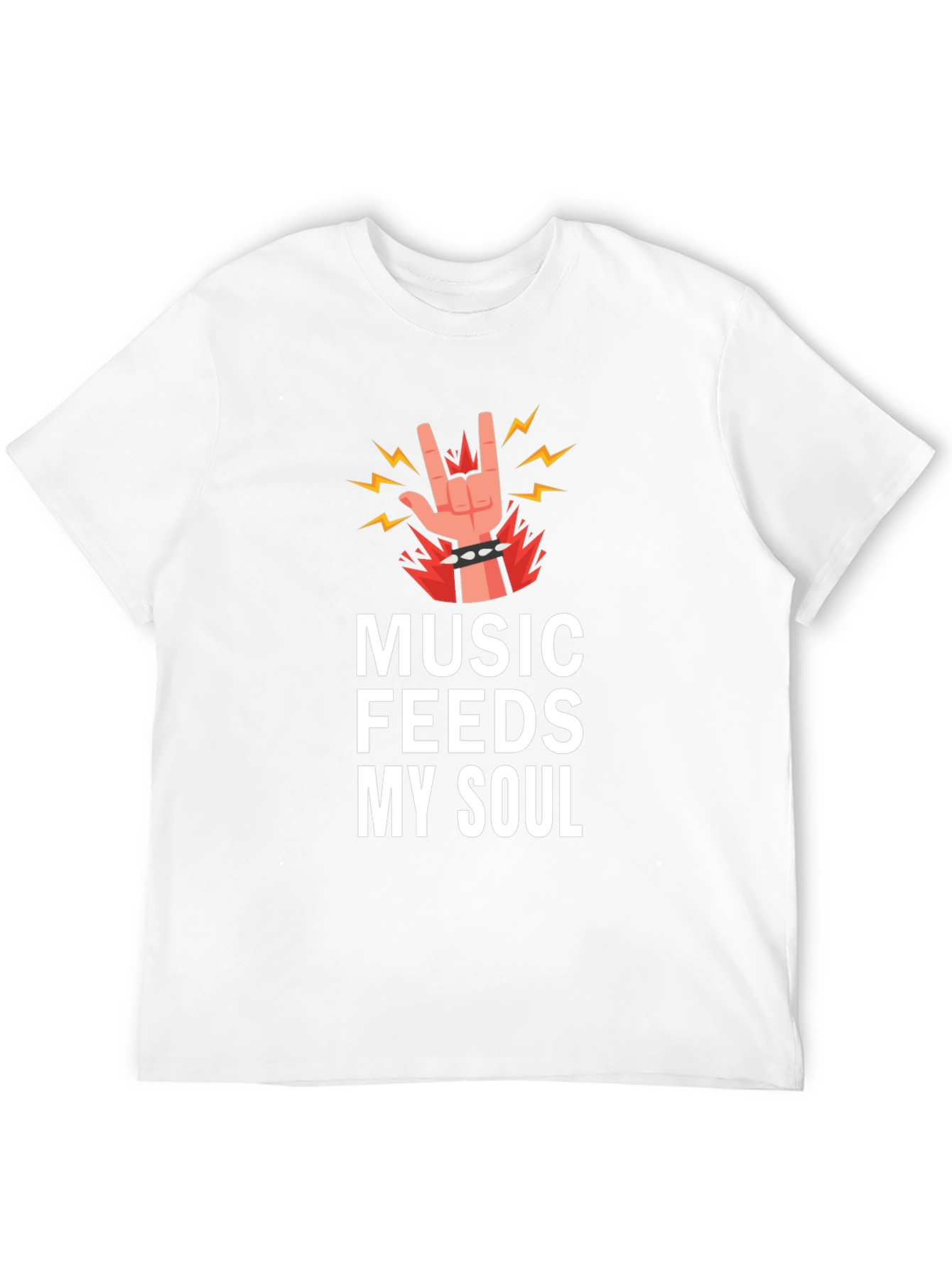 Music Feeds My Soul Graphic Tee - Black