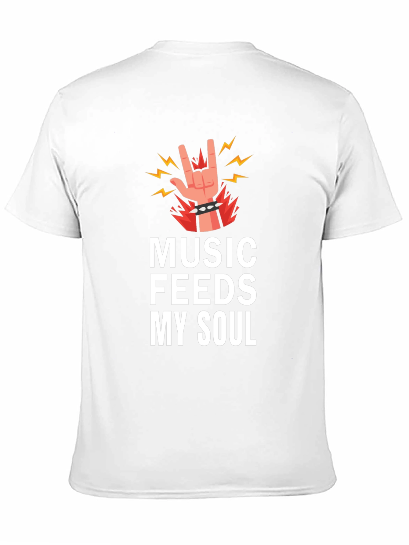 Music Feeds My Soul Graphic Tee - Black
