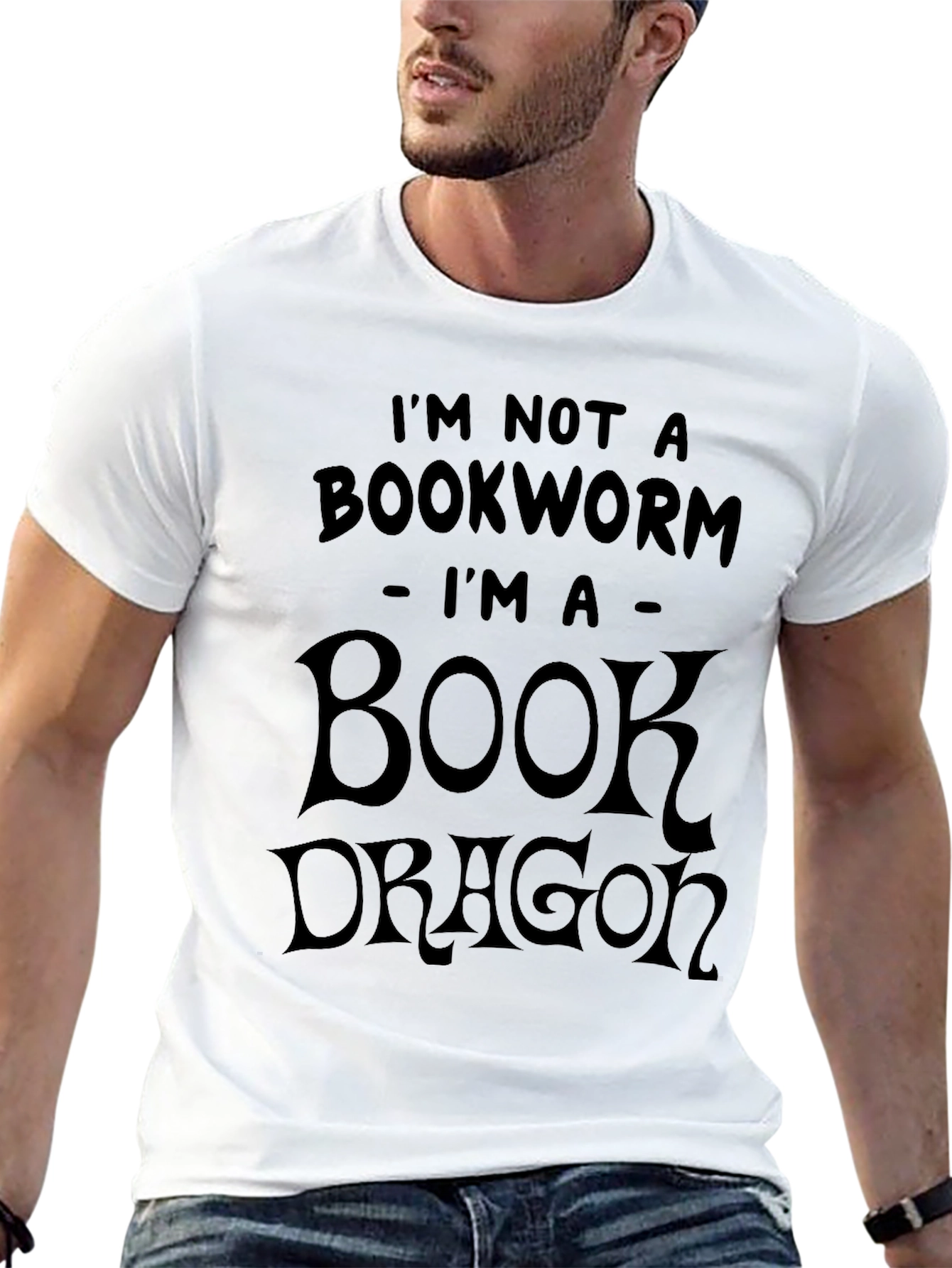Book Dragon Tee - Novelty Reader T-Shirt