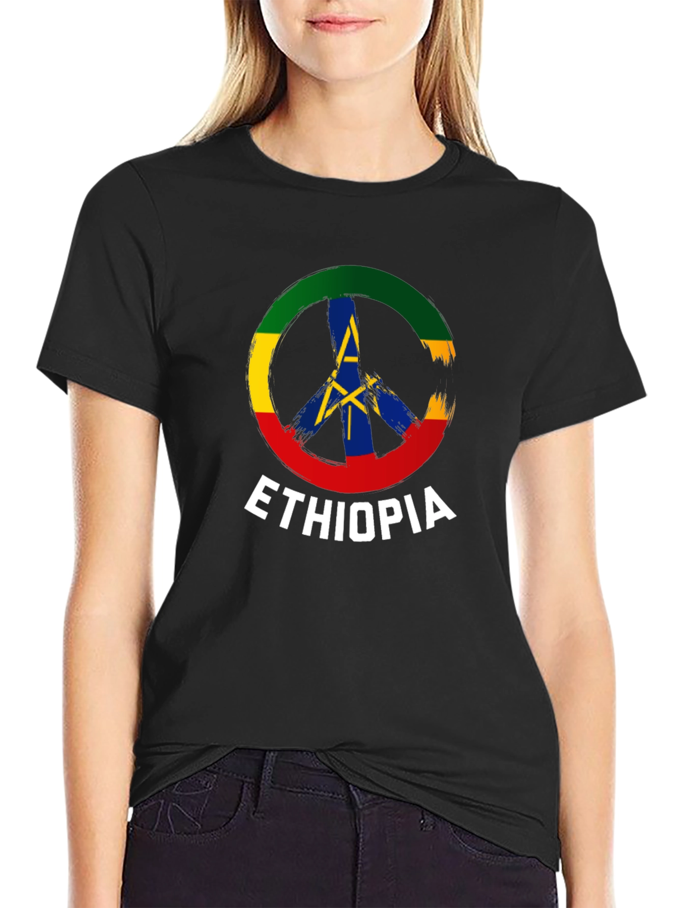 Ethiopia Peace Symbol T-Shirt