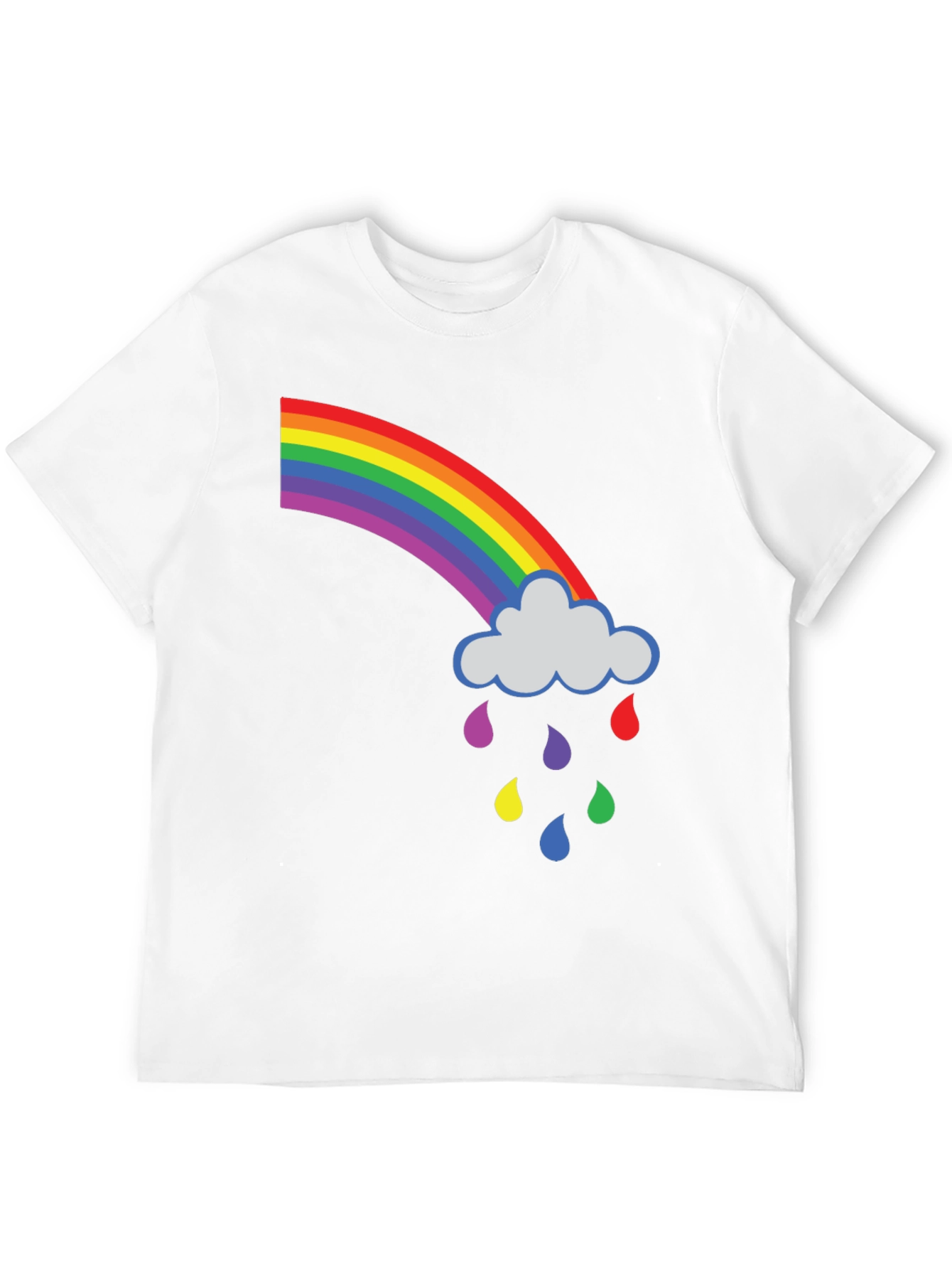 Rainbow Cloud Graphic T-Shirt